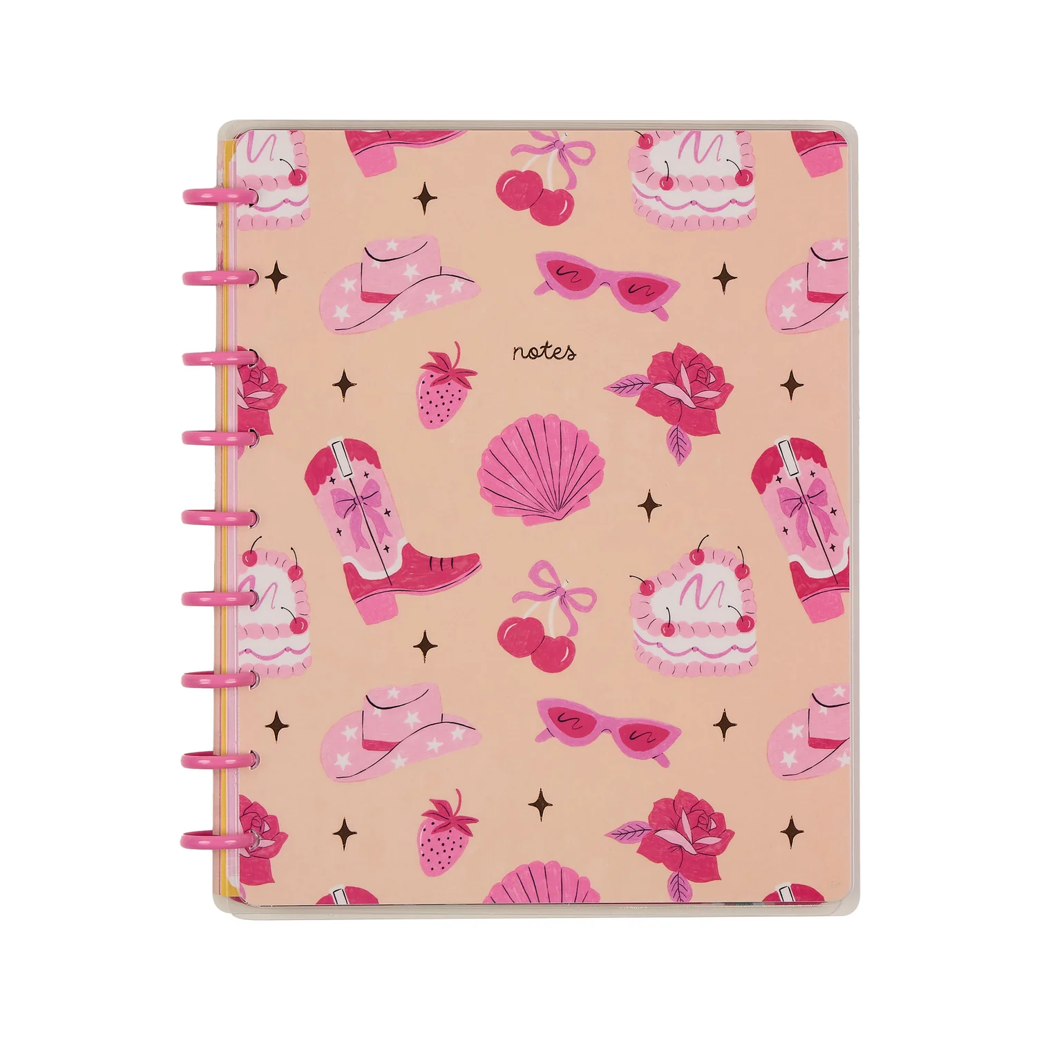 Happy Little Vibes - Dotted Lined Classic Notebook - 60 Sheets