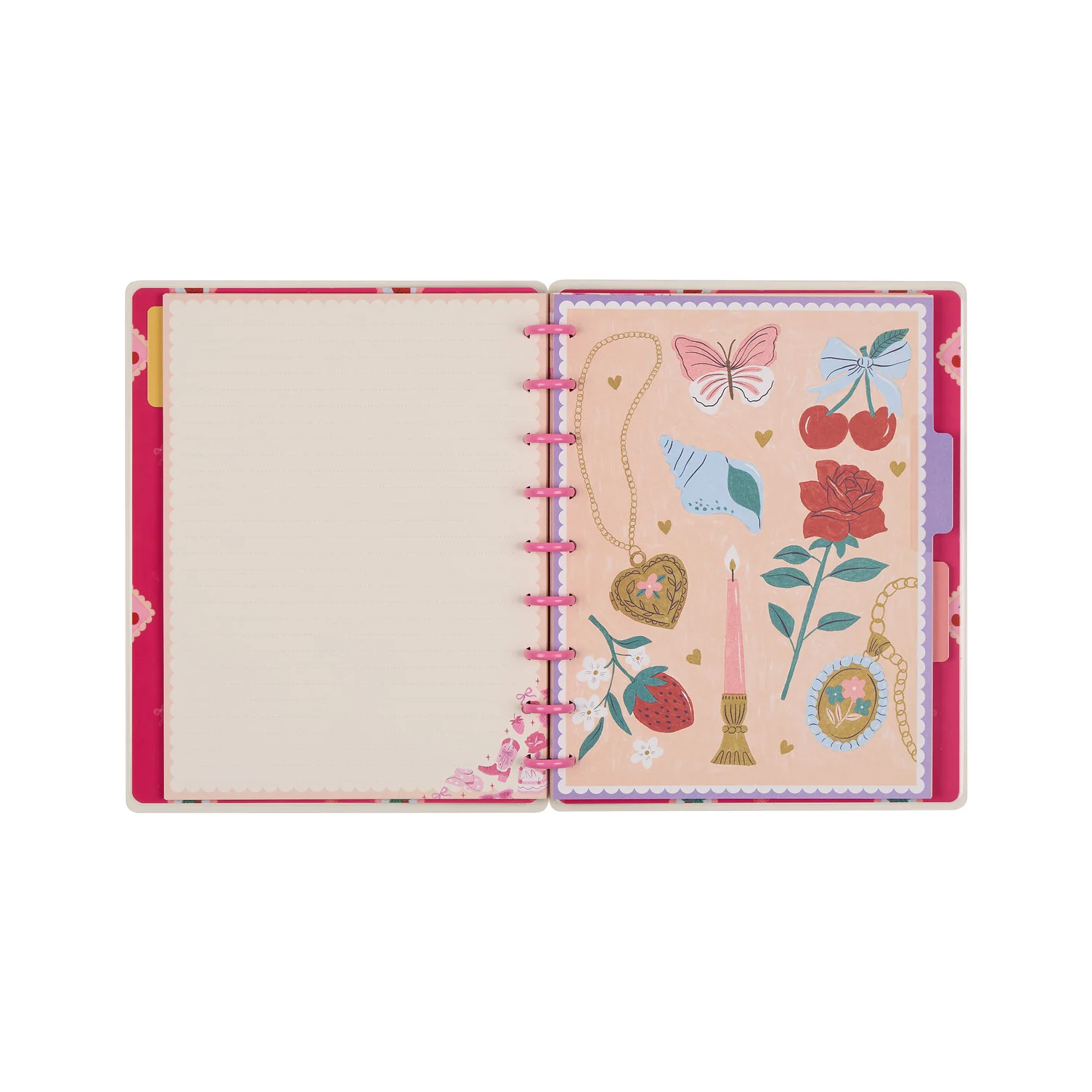 Happy Little Vibes - Dotted Lined Classic Notebook - 60 Sheets - Image 10
