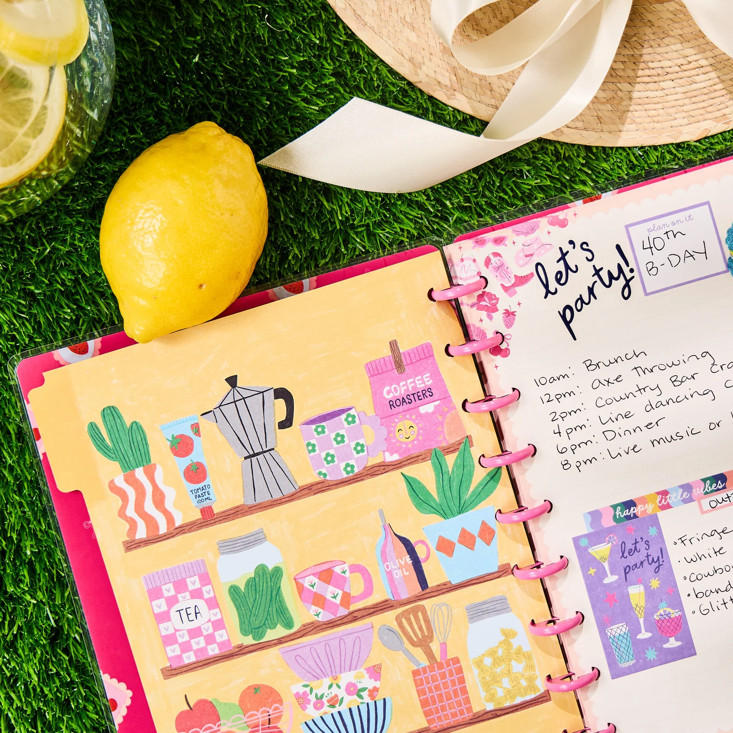Happy Little Vibes - Dotted Lined Classic Notebook - 60 Sheets - Image 2
