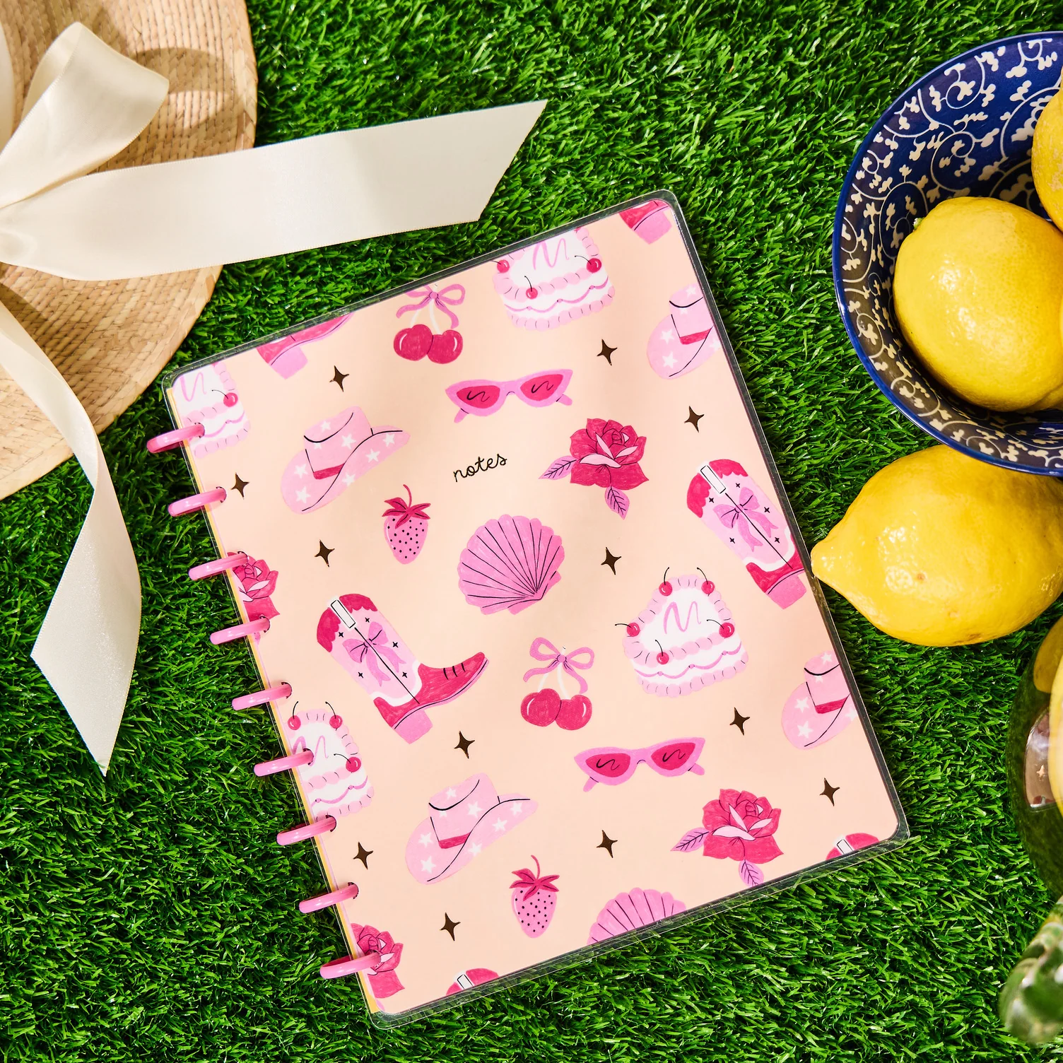 Happy Little Vibes - Dotted Lined Classic Notebook - 60 Sheets - Image 5