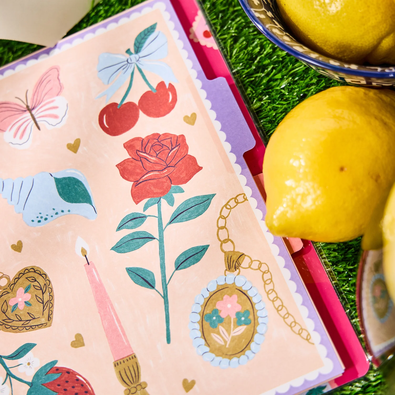Happy Little Vibes - Dotted Lined Classic Notebook - 60 Sheets - Image 6