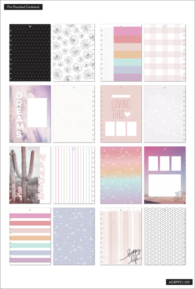 Happy Memory Keeping® - Muted Colors Big Pre-Punched Cardstock - Image 10