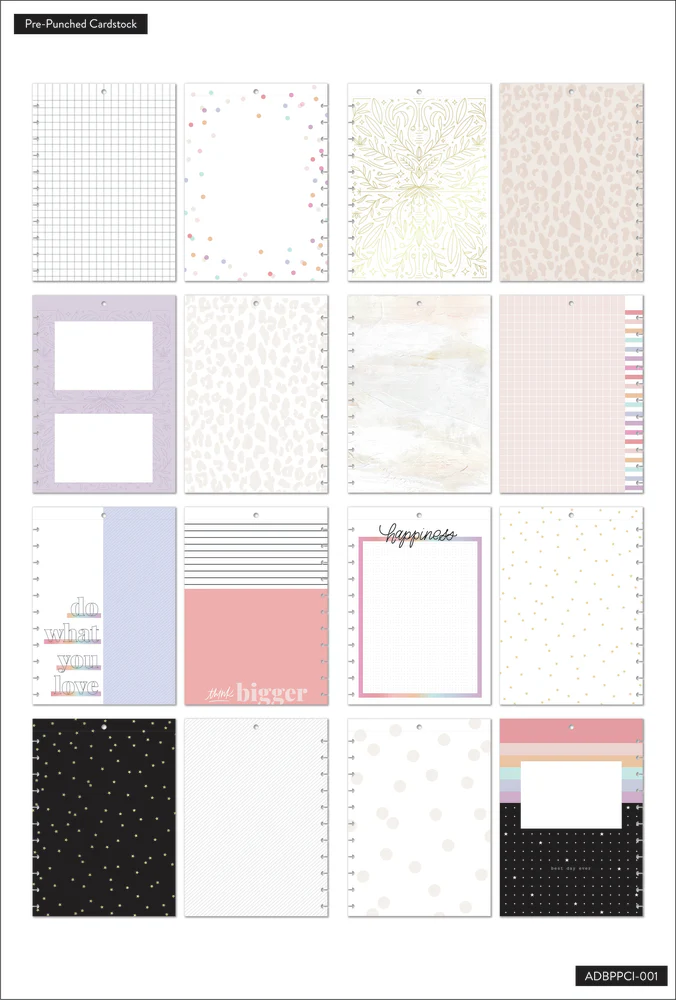 Happy Memory Keeping® - Muted Colors Big Pre-Punched Cardstock - Image 12