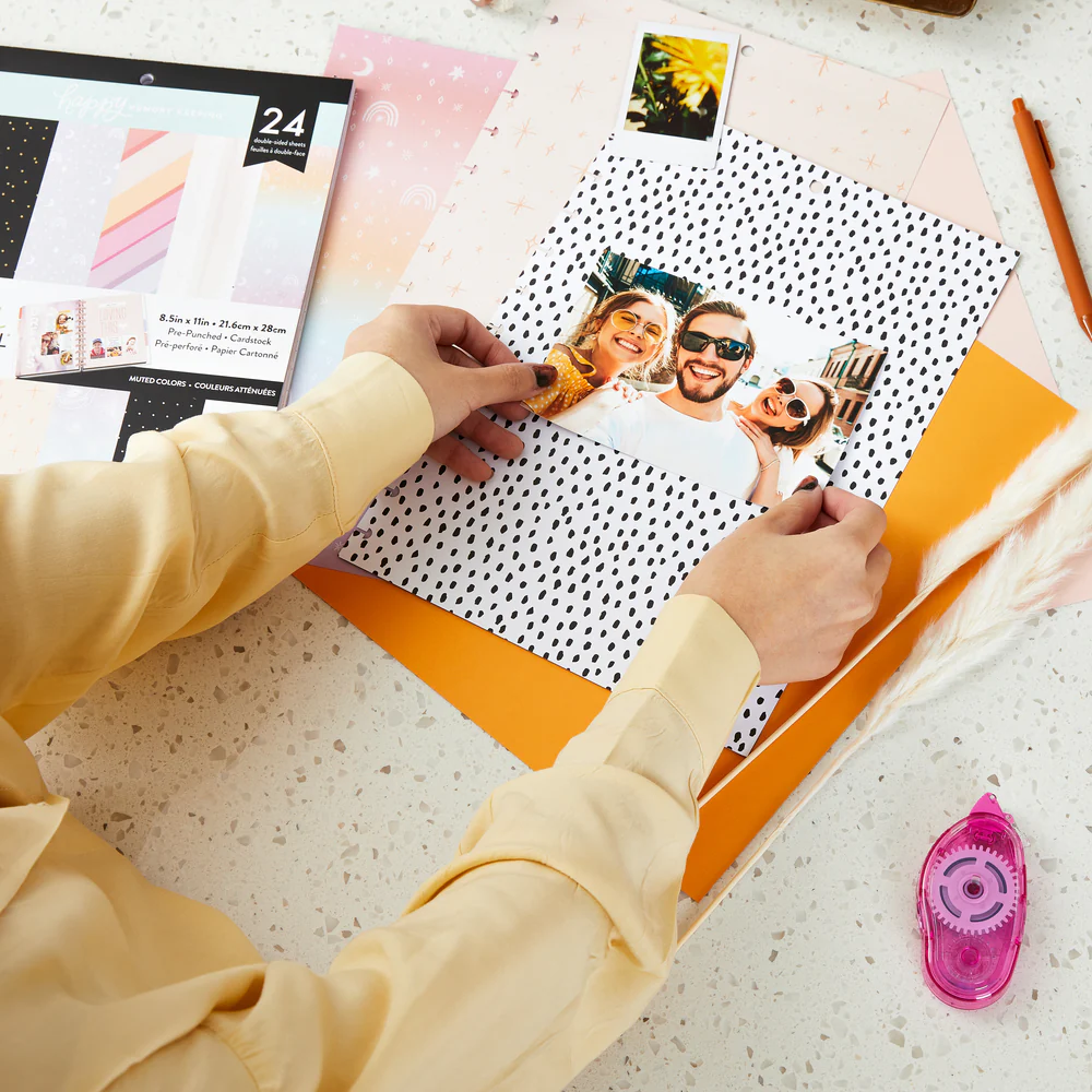 Happy Memory Keeping® - Muted Colors Big Pre-Punched Cardstock - Image 3