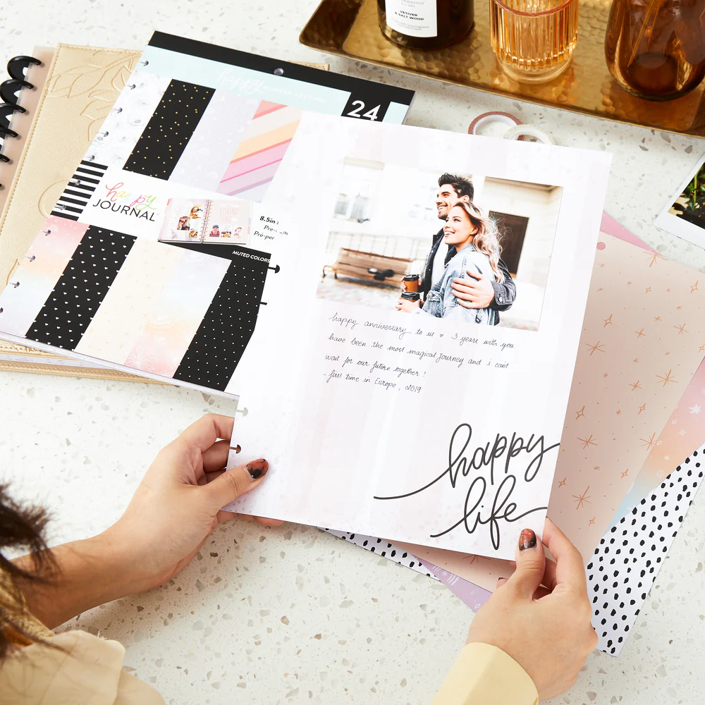 Happy Memory Keeping® - Muted Colors Big Pre-Punched Cardstock - Image 7