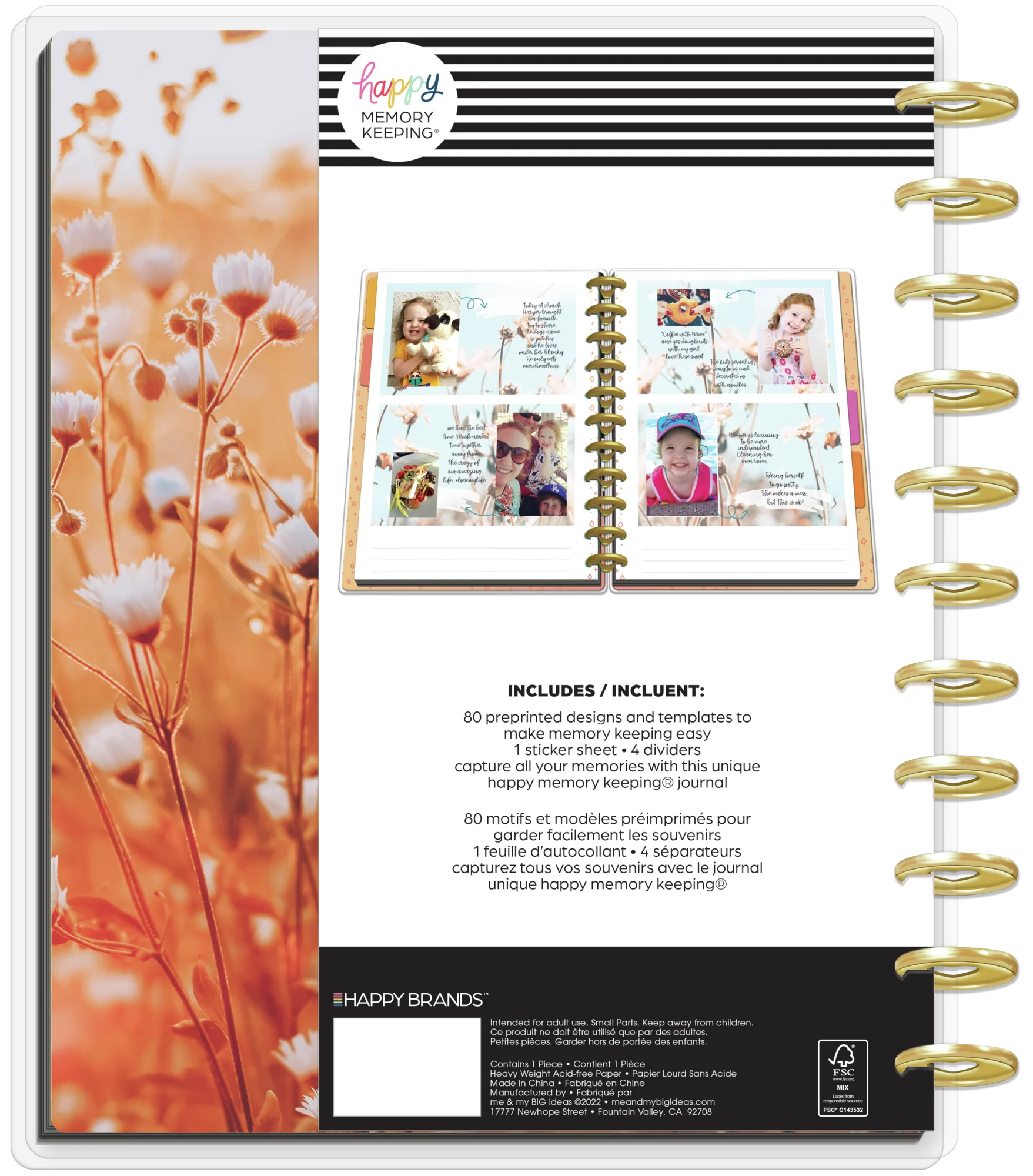 Happy Memory Keeping® Retro Blooms -  DELUXE Big Photo Journal - Image 14