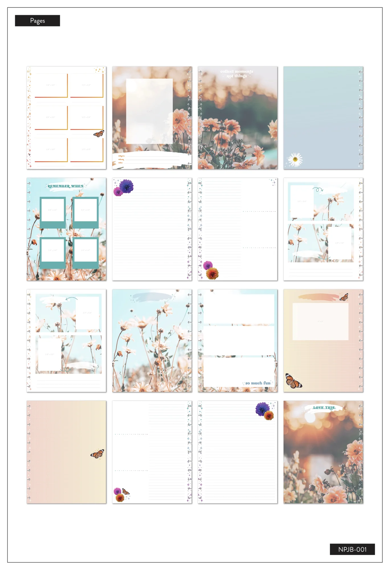 Happy Memory Keeping® Retro Blooms -  DELUXE Big Photo Journal - Image 16