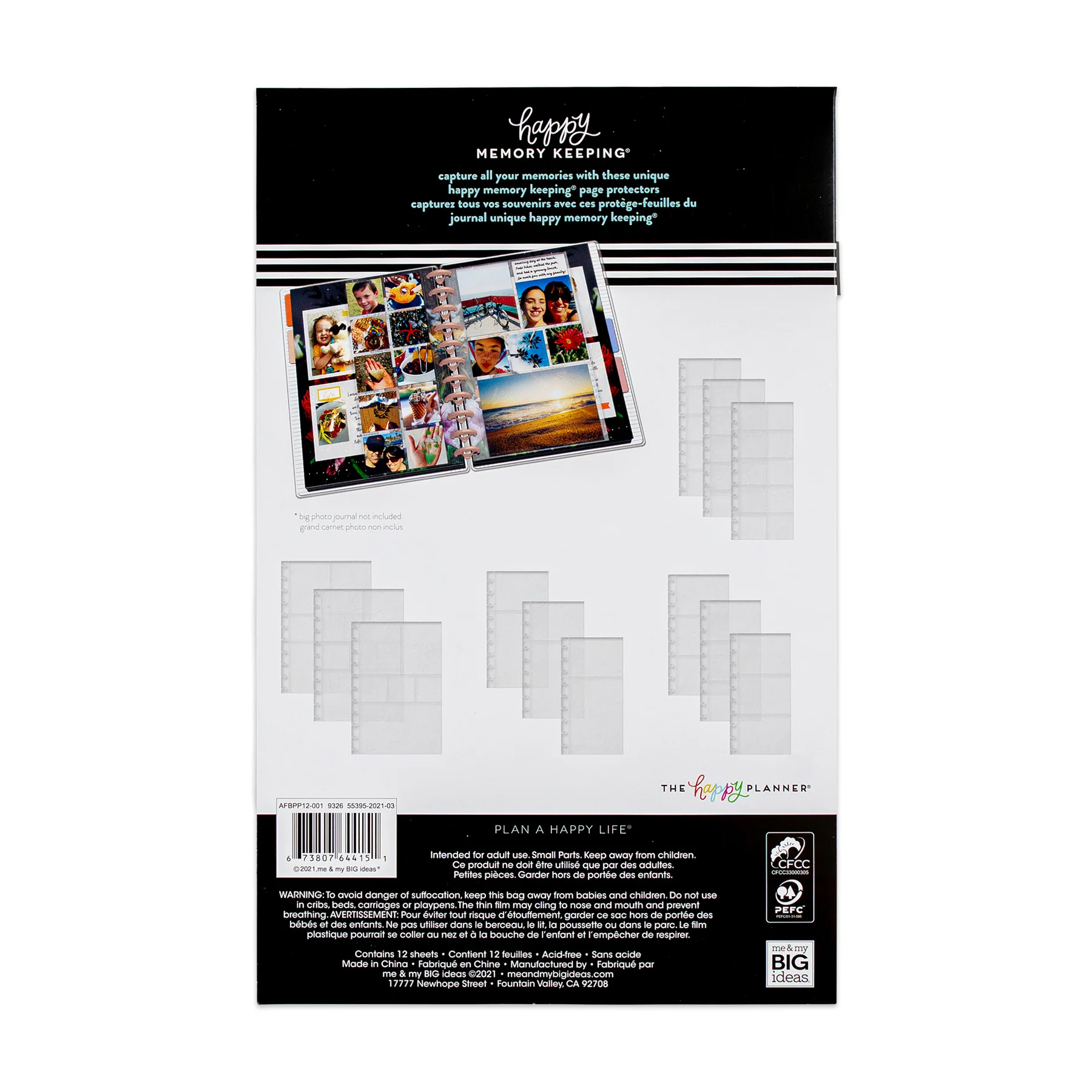 Happy Memory Keeping - Snap-In Page Protectors - Big - Image 3