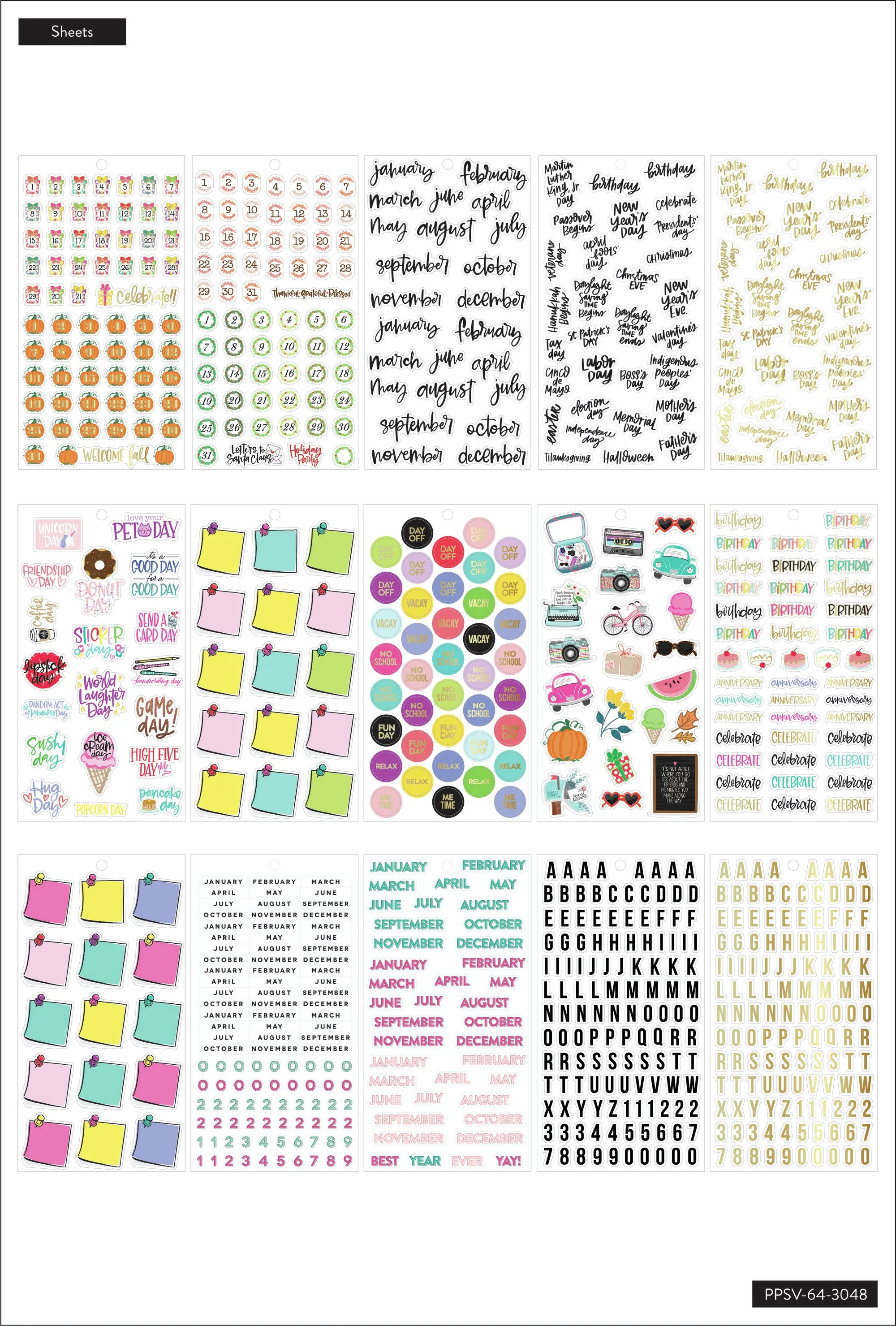 Happy Memory Keeping® Value Pack Stickers - Dates & Holidays 2 - Image 3