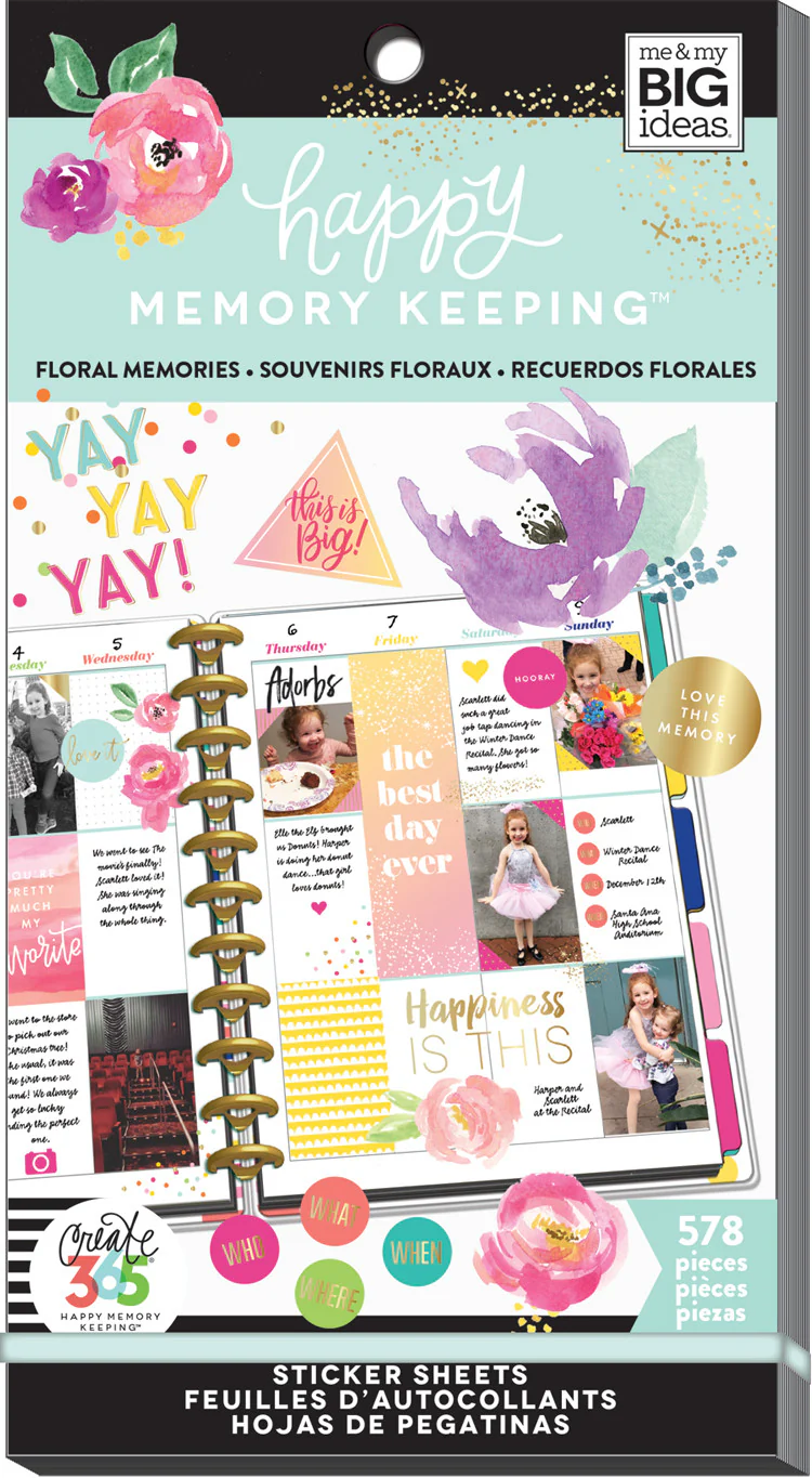 Happy Memory Keeping® Value Pack Stickers - BIG - Floral Memories - Image 5