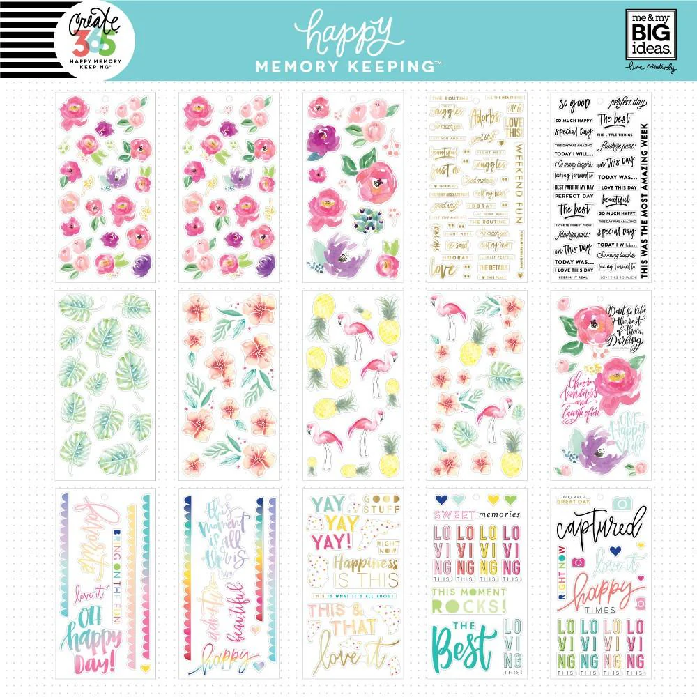 Happy Memory Keeping® Value Pack Stickers - BIG - Floral Memories - Image 6