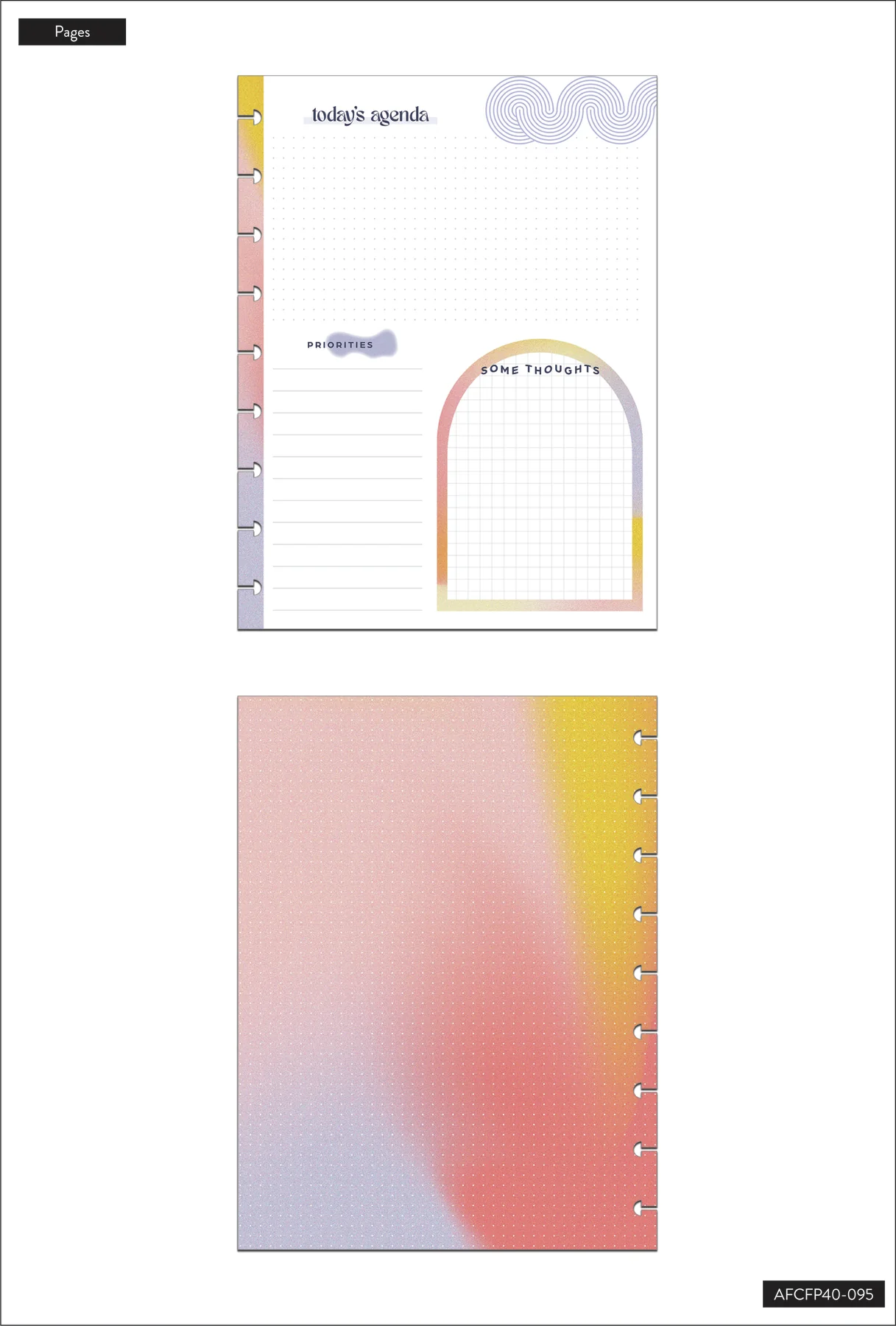 Happy + Mod Today's Agenda Classic Filler Paper - 40 Sheets - Image 4