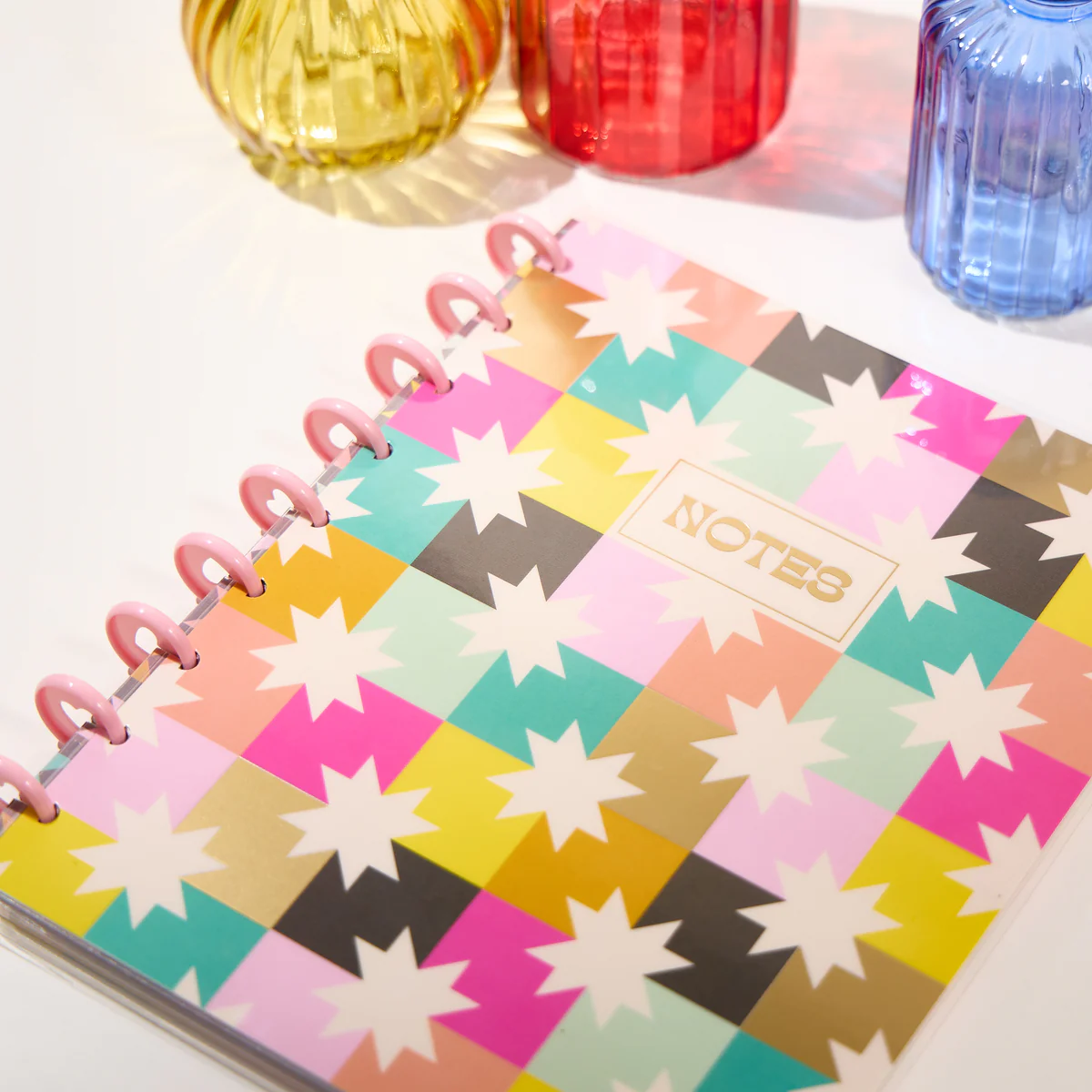 Happy Patchwork - Dotted Lined Classic Notebook - 60 Sheets - Image 3