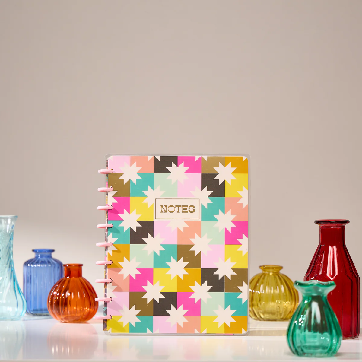 Happy Patchwork - Dotted Lined Classic Notebook - 60 Sheets - Image 4