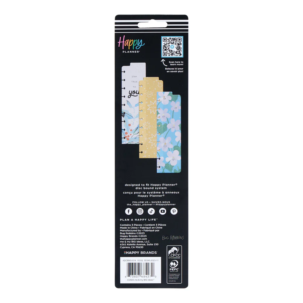 Bug Robbins x Happy Planner Blooming With Pride - Classic Bookmarks - 3 Pack - Image 4
