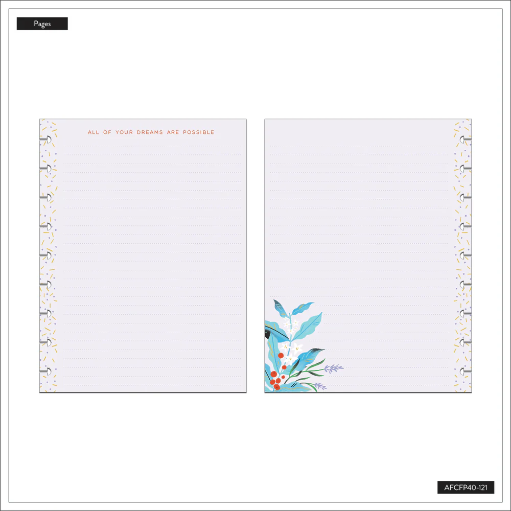 Bug Robbins x Happy Planner Blooming With Pride - Dotted Lined Classic Filler Paper - 40 Sheets - Image 5