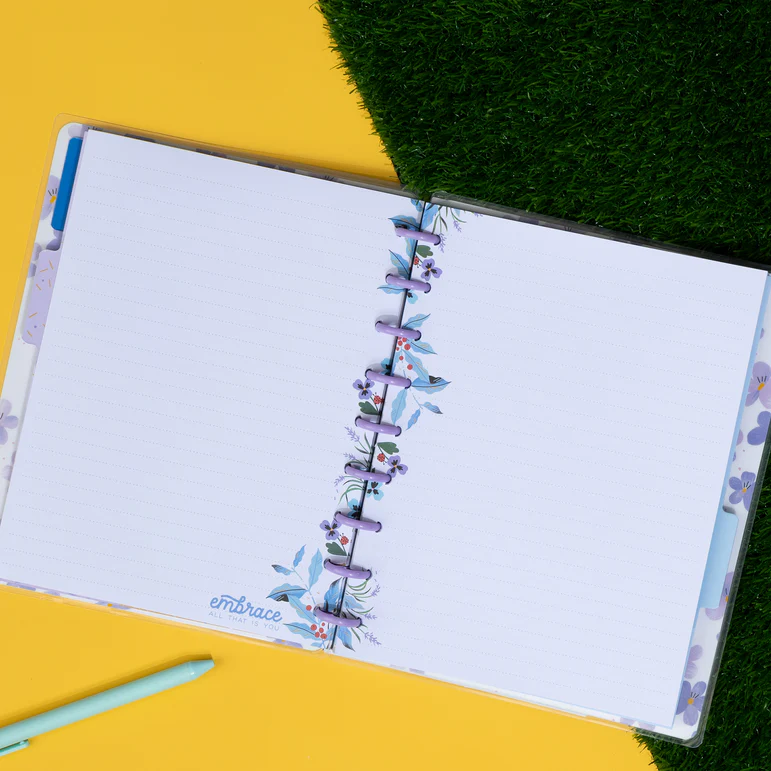 Bug Robbins x Happy Planner Blooming With Pride - Dotted Lined Classic Notebook - 60 Sheets - Image 3