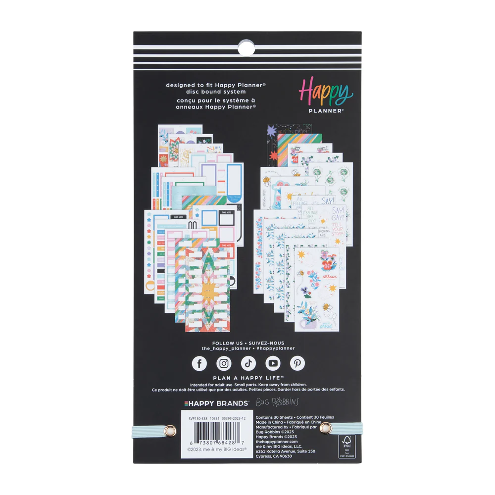 Bug Robbins x Happy Planner Blooming With Pride - Value Pack Stickers - Image 8