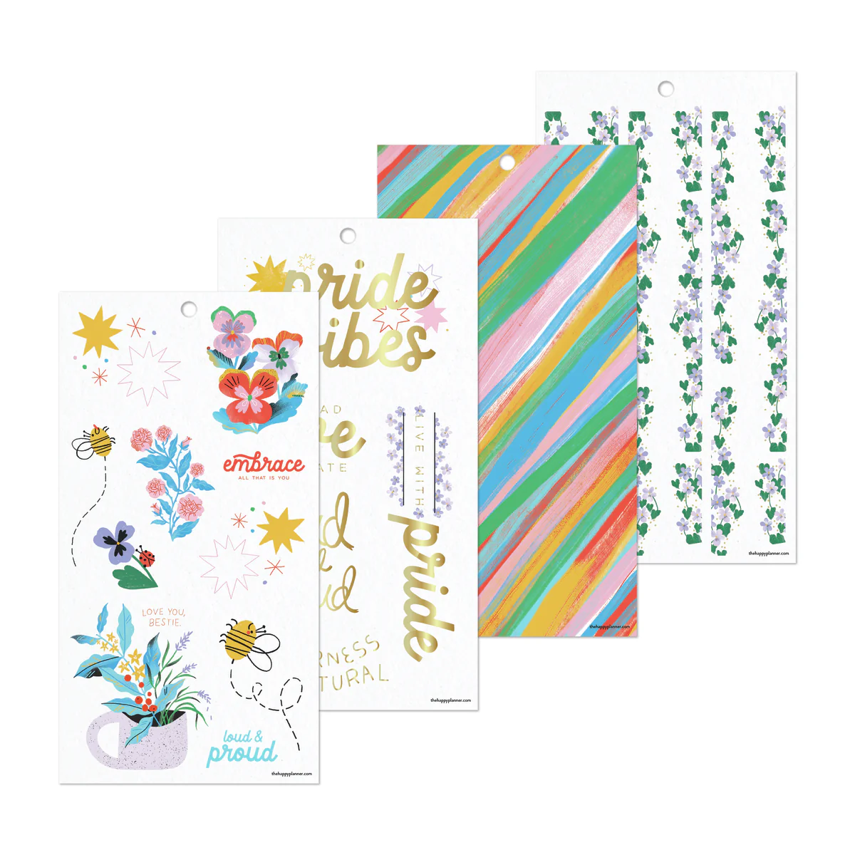 Bug Robbins x Happy Planner Blooming With Pride - Value Pack Stickers - Image 9