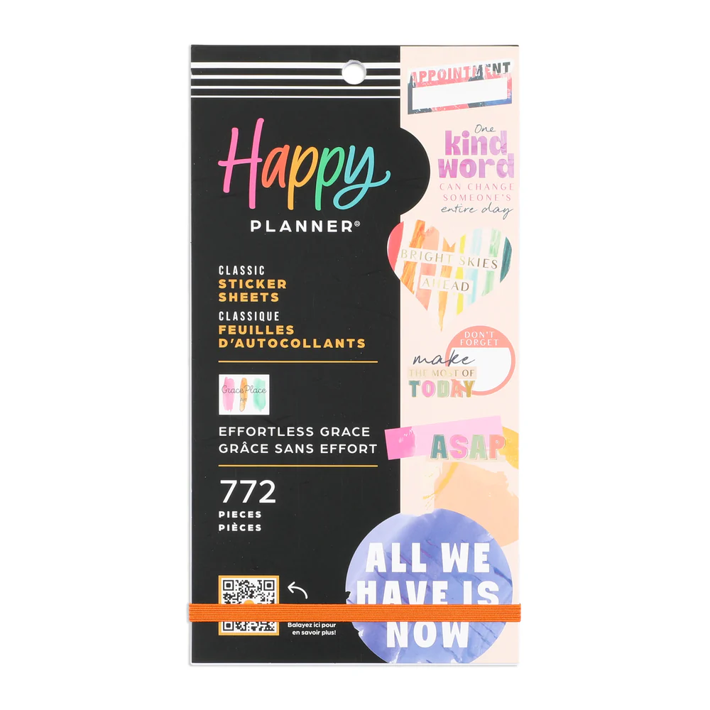 Happy Planner x GracePlace Effortless Grace - Value Pack Stickers