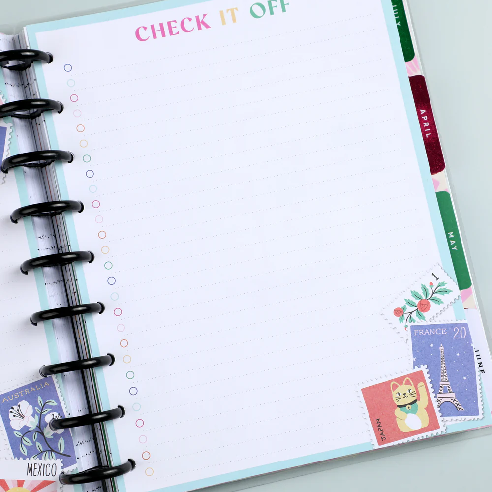 Happy Planner x Tània Garcia Bright Travels - Bullet List Classic Filler Paper - 40 Sheets - Image 3