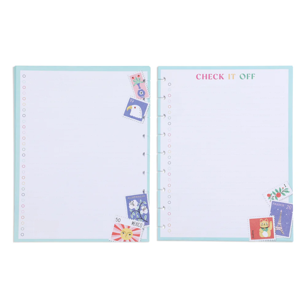 Happy Planner x Tània Garcia Bright Travels - Bullet List Classic Filler Paper - 40 Sheets - Image 5