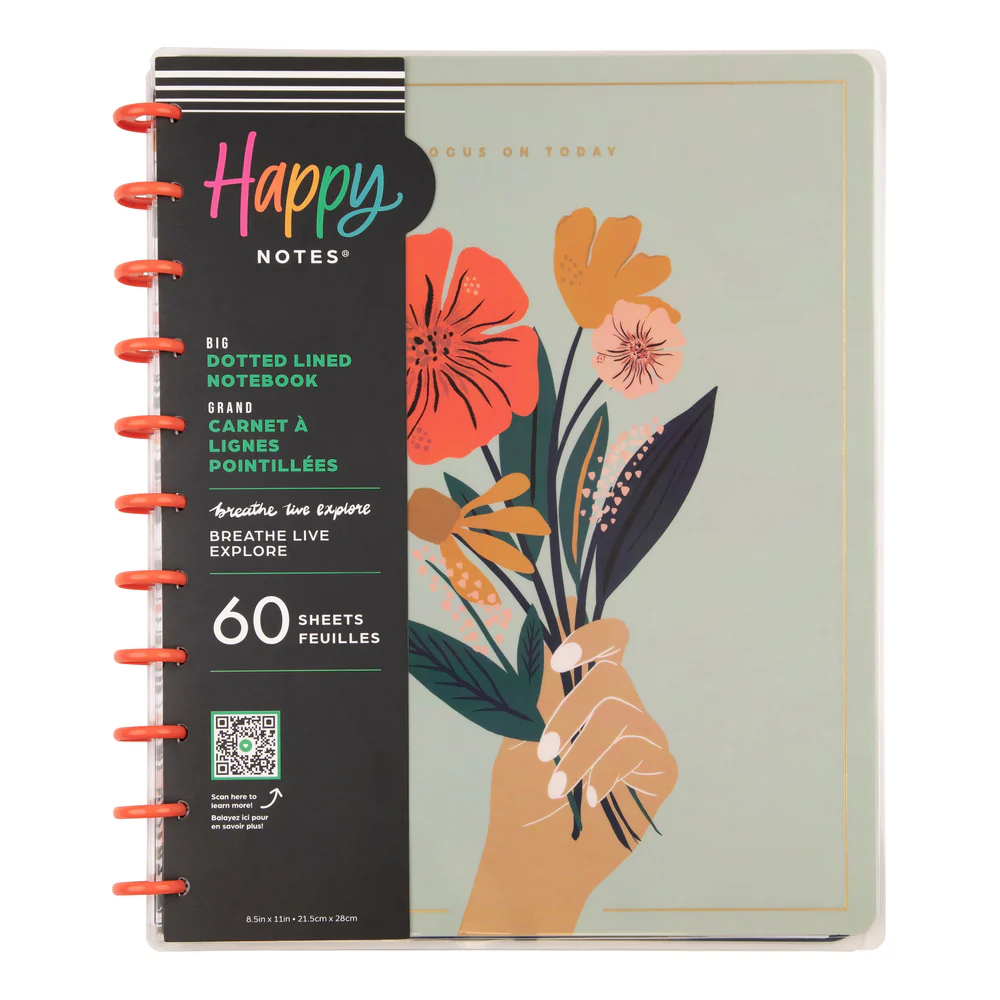 Happy Planner x Breathe Live Explore - Dotted Lined Big Notebook - 60 Sheets - Image 7