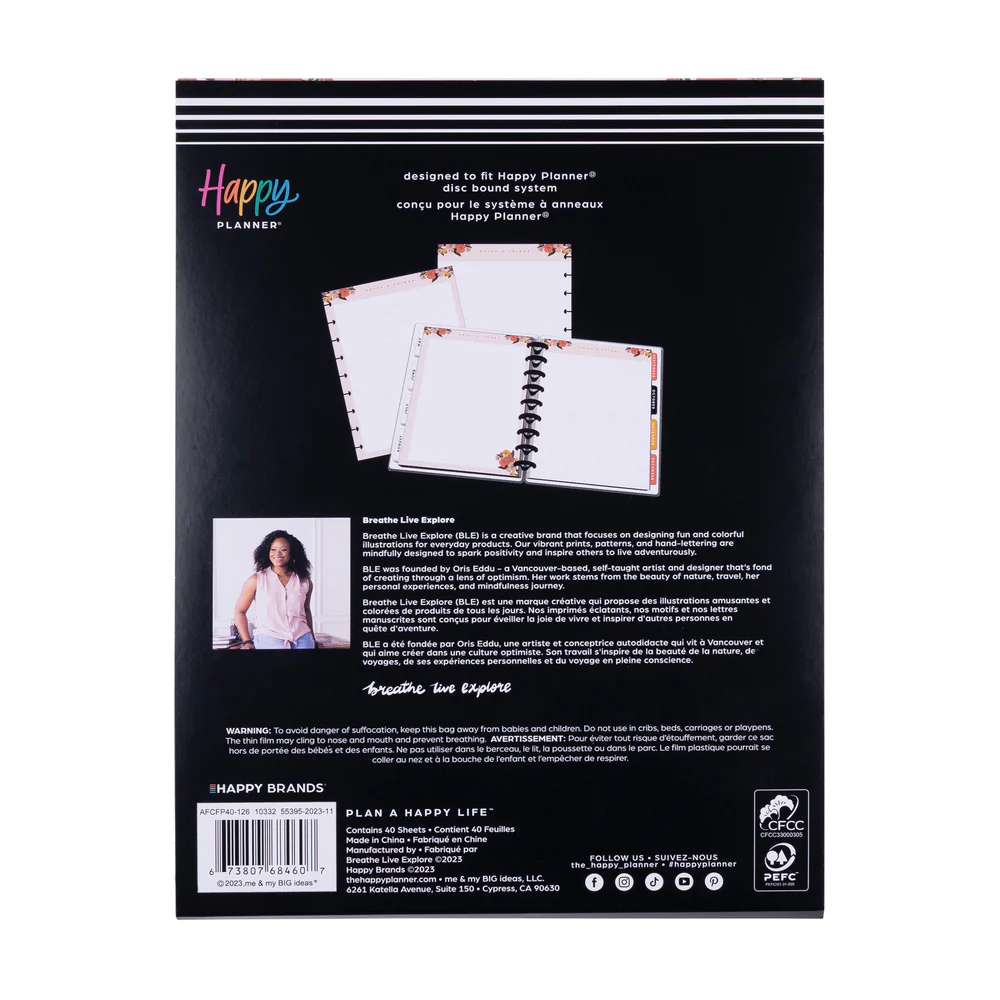 Happy Planner x Breathe Live Explore - Dotted Lined + Dot Grid Classic Filler Paper - 40 Sheets - Image 5