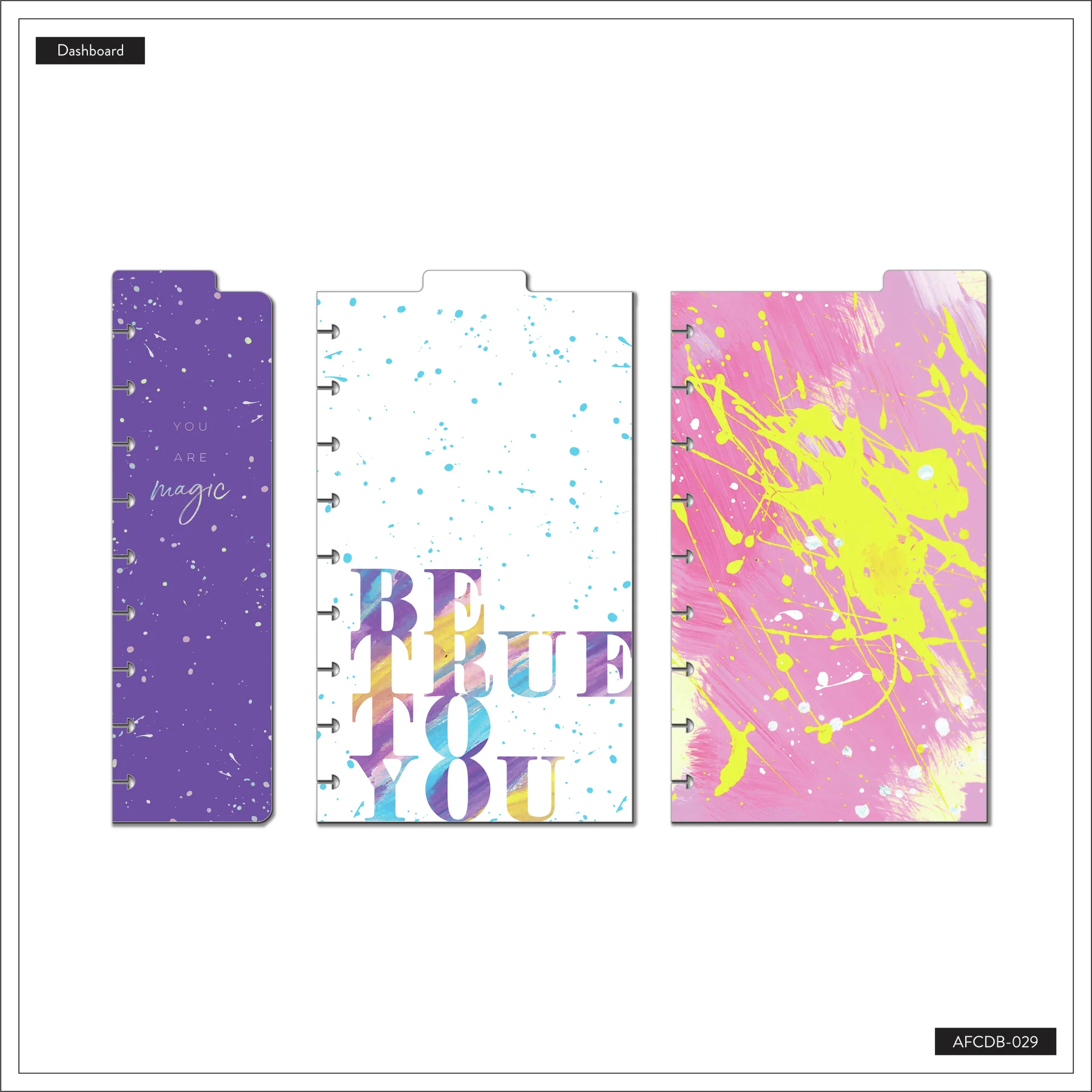 Happy Planner x GracePlace Art Classic Dashboards - 3 Pack - Image 6