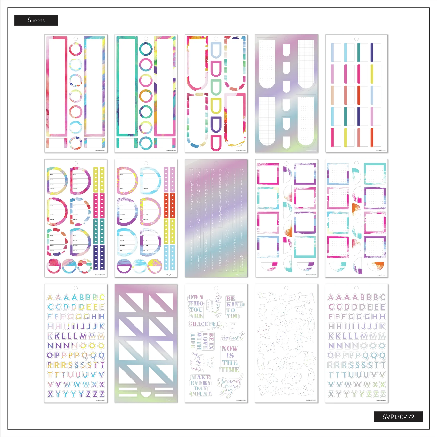 Happy Planner x GracePlace Art Value Pack Stickers - A Graceful Heart - Image 7