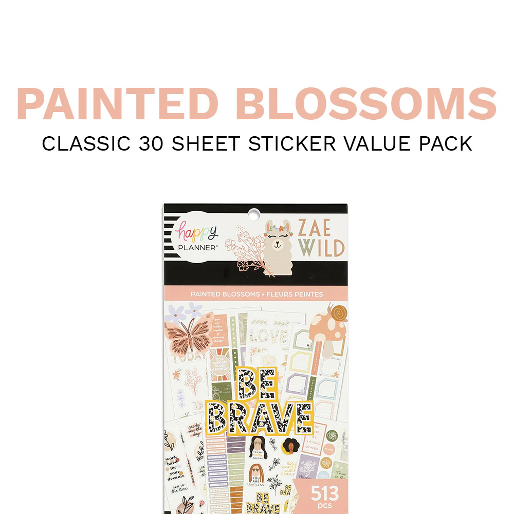 Happy Planner x Zaewild Value Pack Stickers - Painted Blossoms - Image 9
