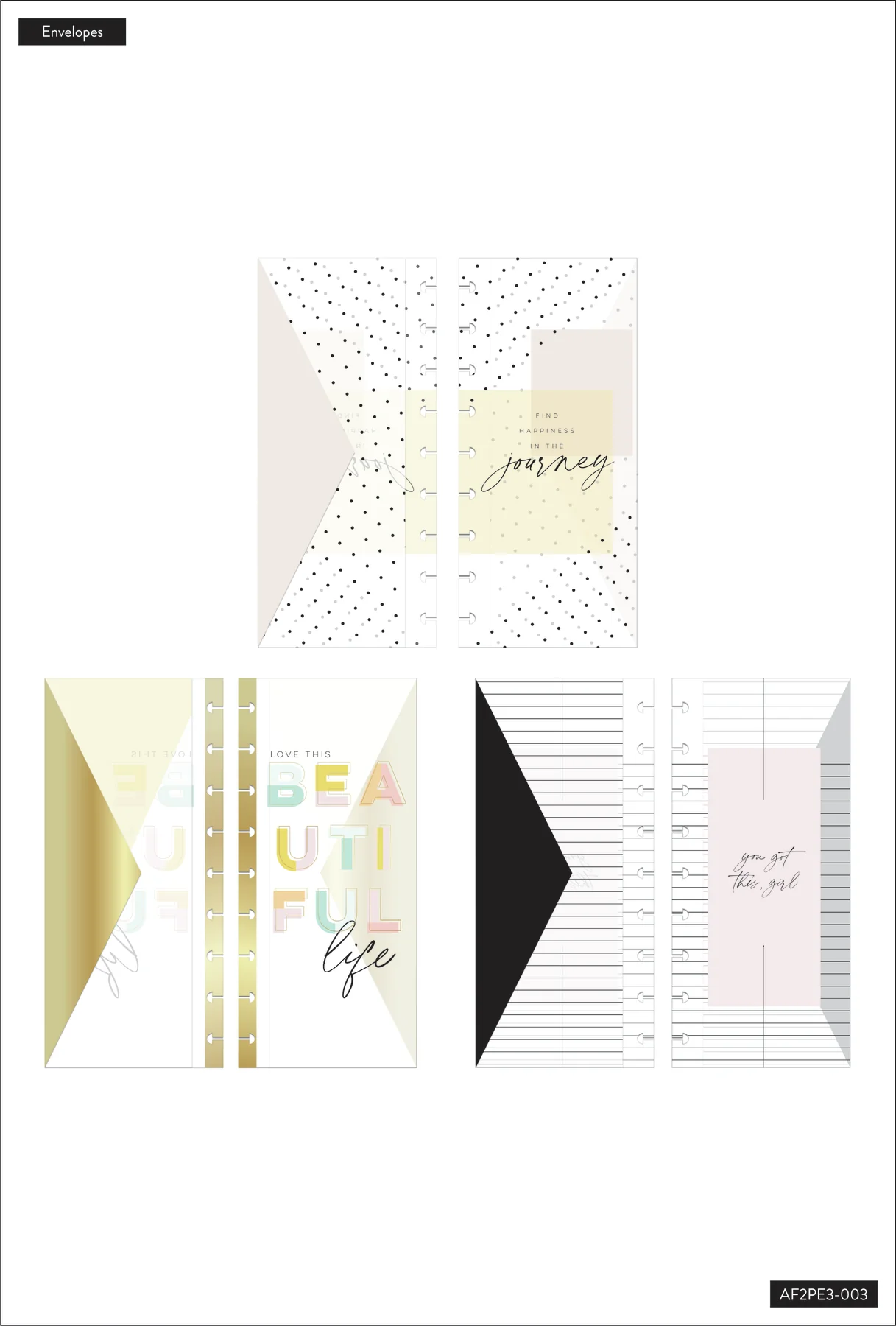 Happy Plans - Envelopes - 3 Pack - Image 3