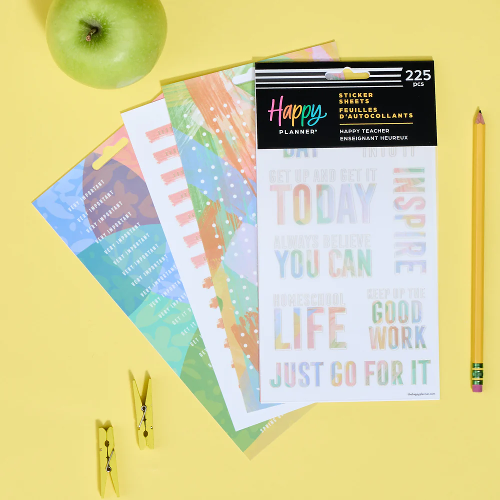 Happy Teacher - 5 Sticker Sheets - Image 3