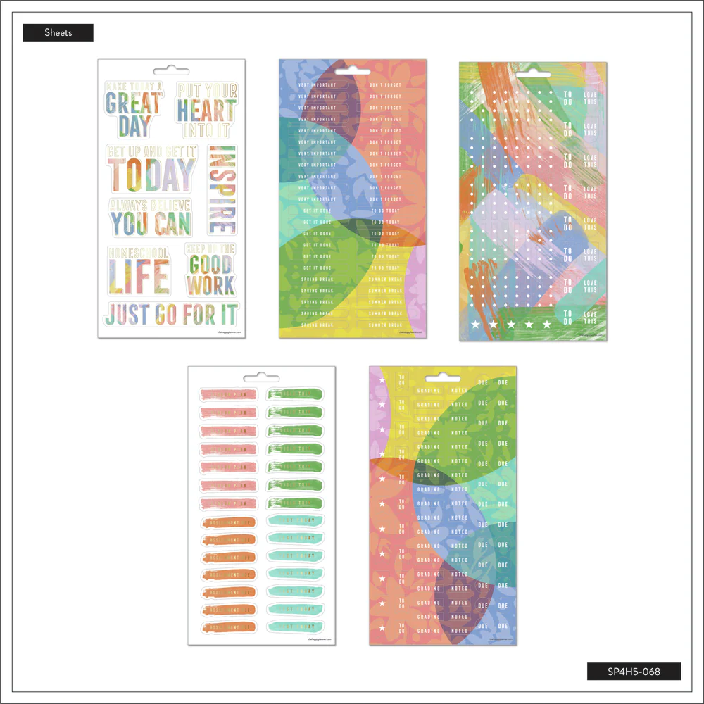 Happy Teacher - 5 Sticker Sheets - Image 4