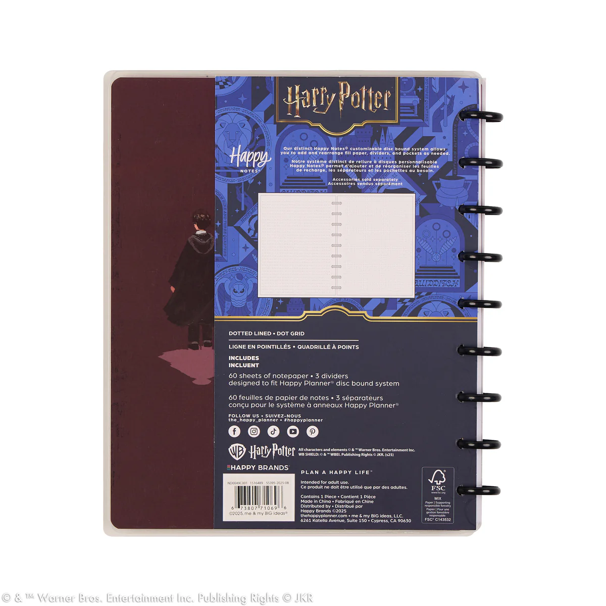 Harry Potter Enchanted Grounds - Dotted Lined+ Dot Grid Classic Notebook - 60 Sheets - Image 16