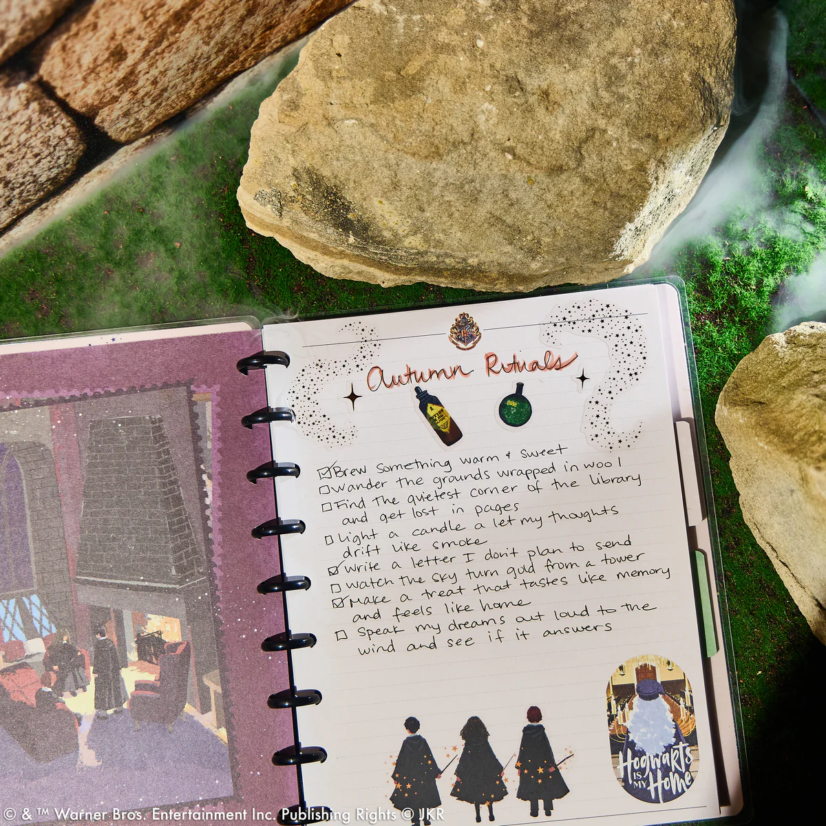 Harry Potter Enchanted Grounds - Dotted Lined+ Dot Grid Classic Notebook - 60 Sheets - Image 4