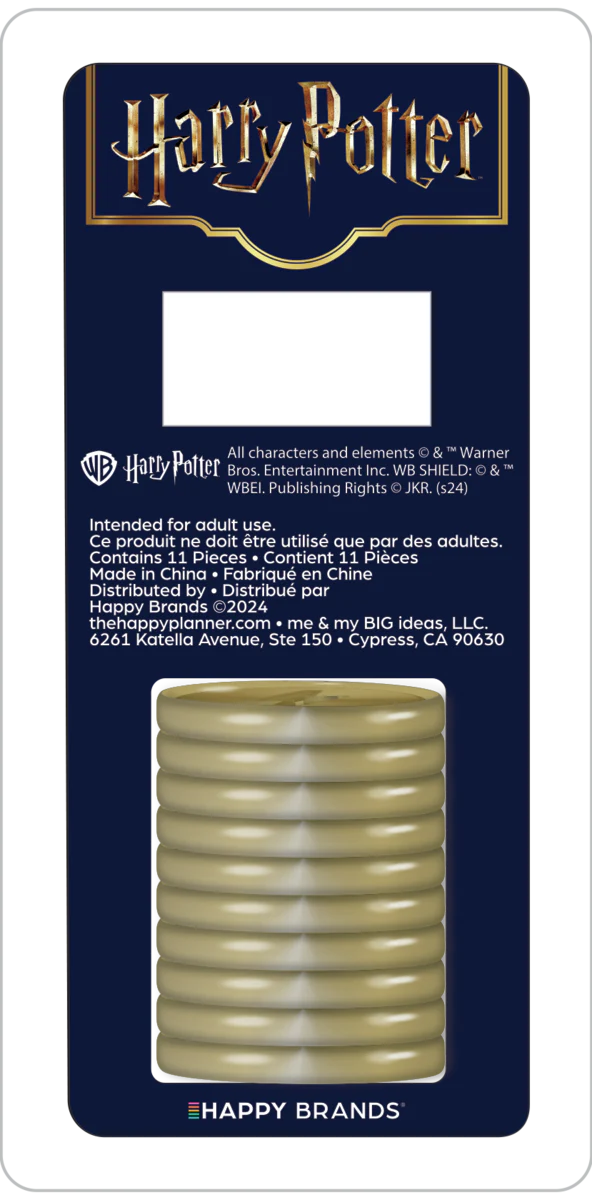 Harry Potter Gold Lightning Bolt Cutout - Medium Metal Disc Set - Image 7