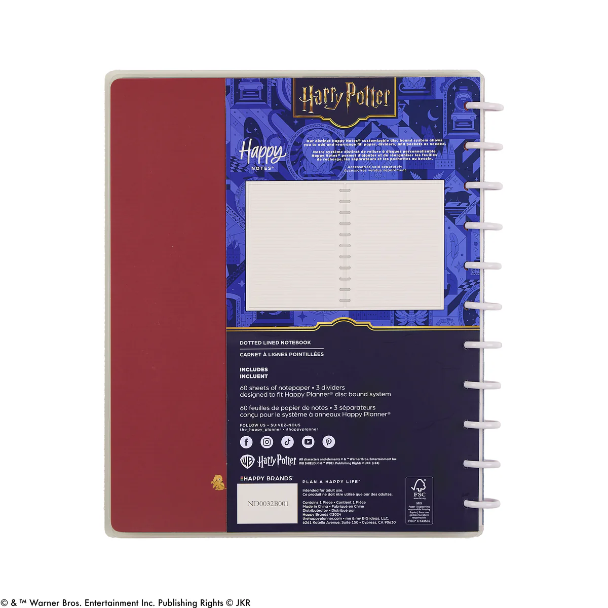 Harry Potter Student - Dotted Lined Big Notebook - 60 Sheets - Image 14