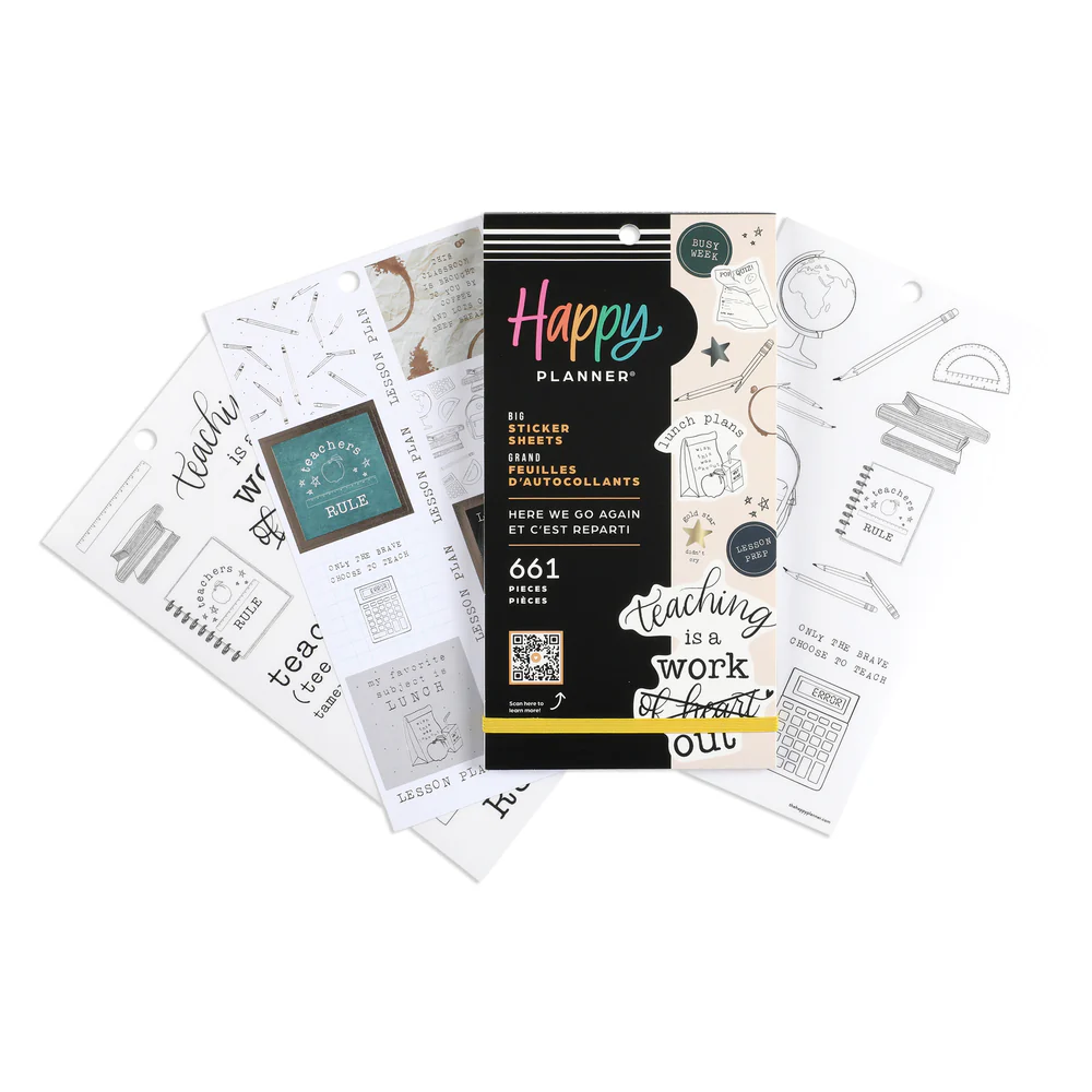 Here We Go Again Teacher - Value Pack Stickers - Big - Image 2