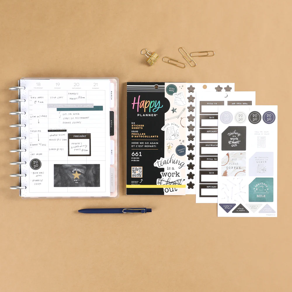 Here We Go Again Teacher - Value Pack Stickers - Big - Image 3