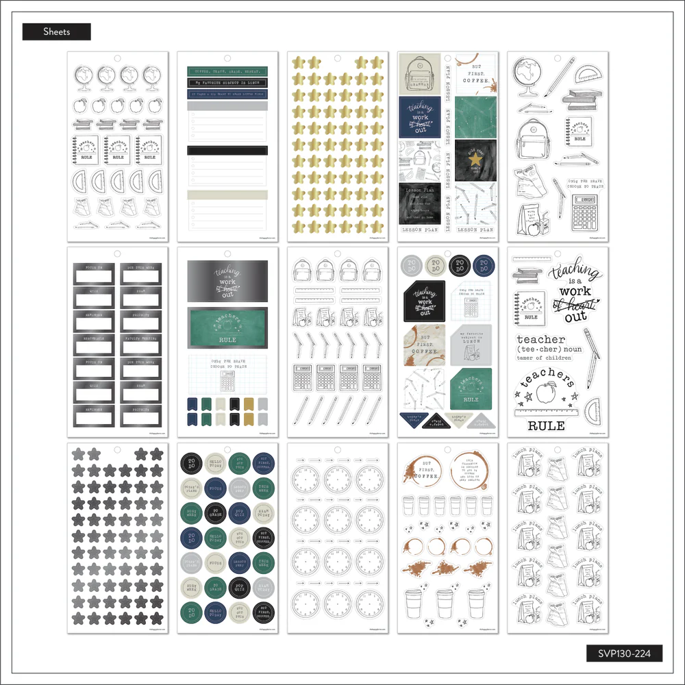Here We Go Again Teacher - Value Pack Stickers - Big - Image 6