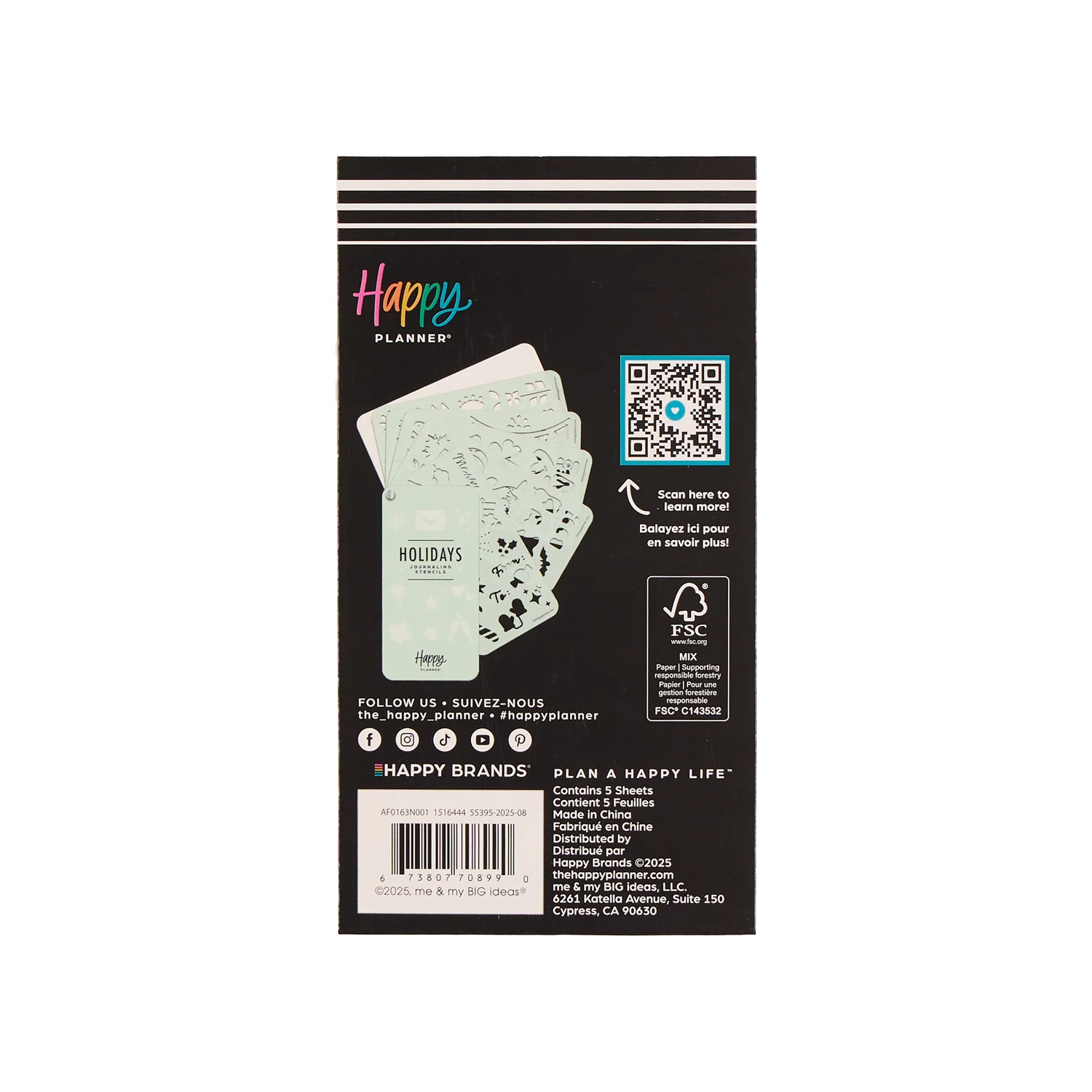 Holidays - Stencil Fan Book - 5 Sheets - Image 11
