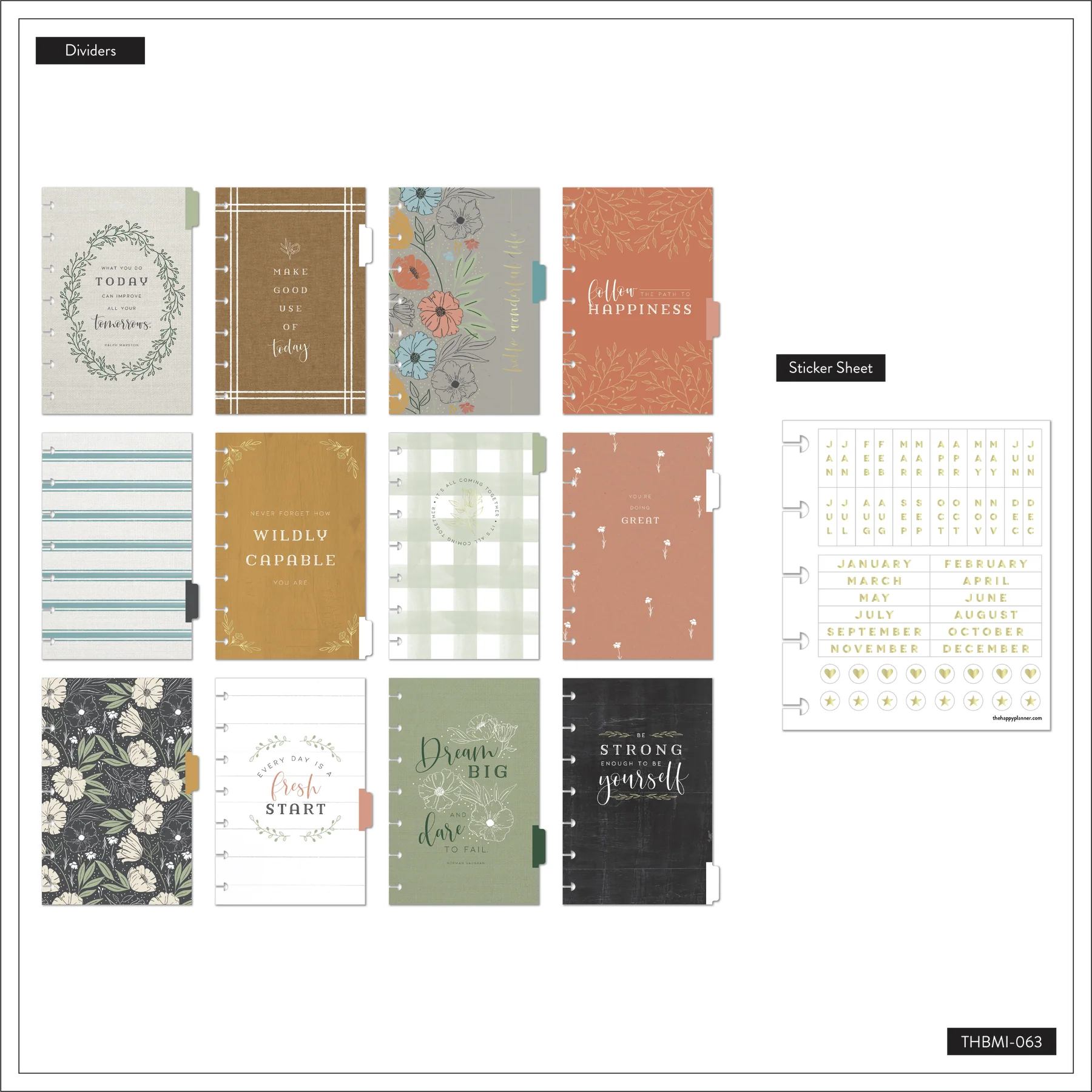 Homemade Happy - Mini On-the-Go Undated Planner Bundle - Image 16