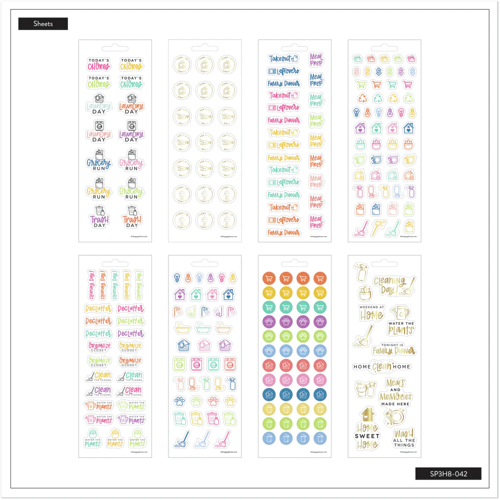 Household Essentials - 8 Sticker Sheets - Image 5