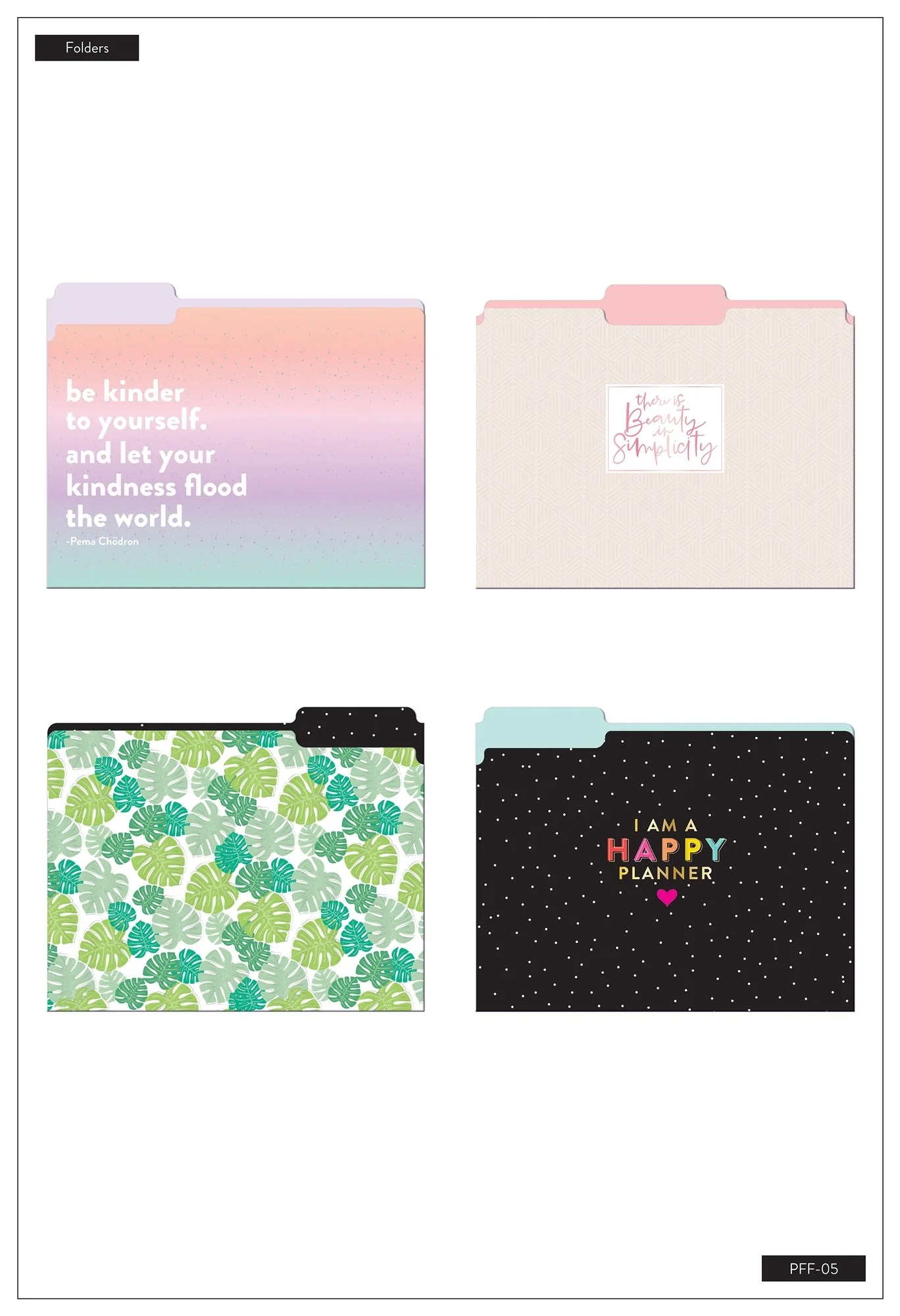 Desk File Folders - Be Kind - Image 2