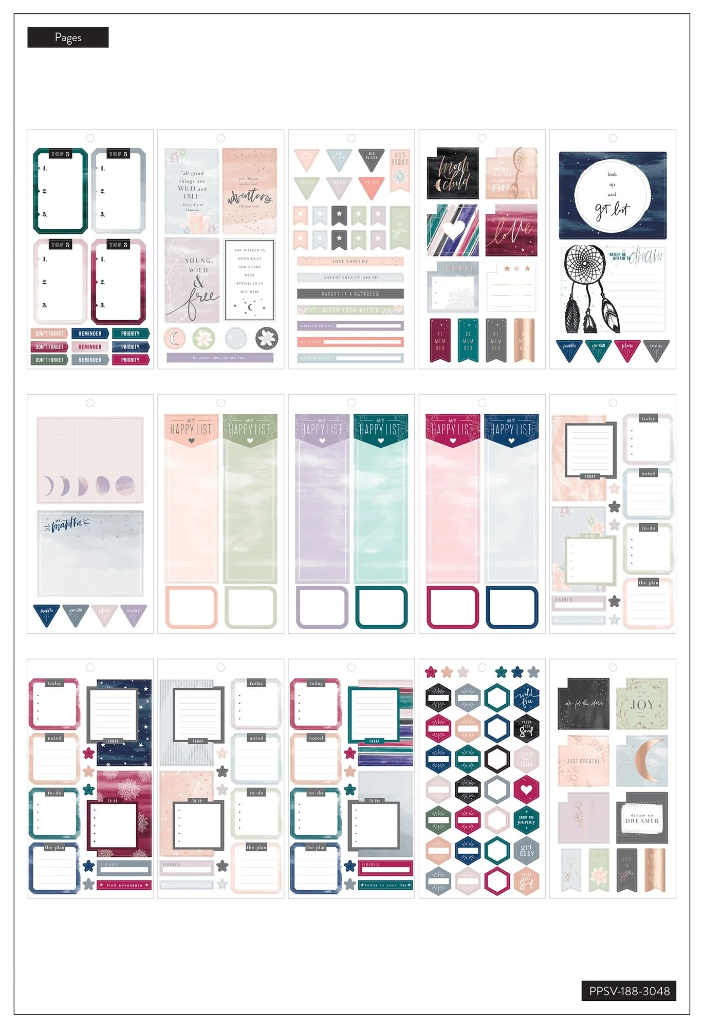 Value Pack Stickers - Boho - BIG - Image 3