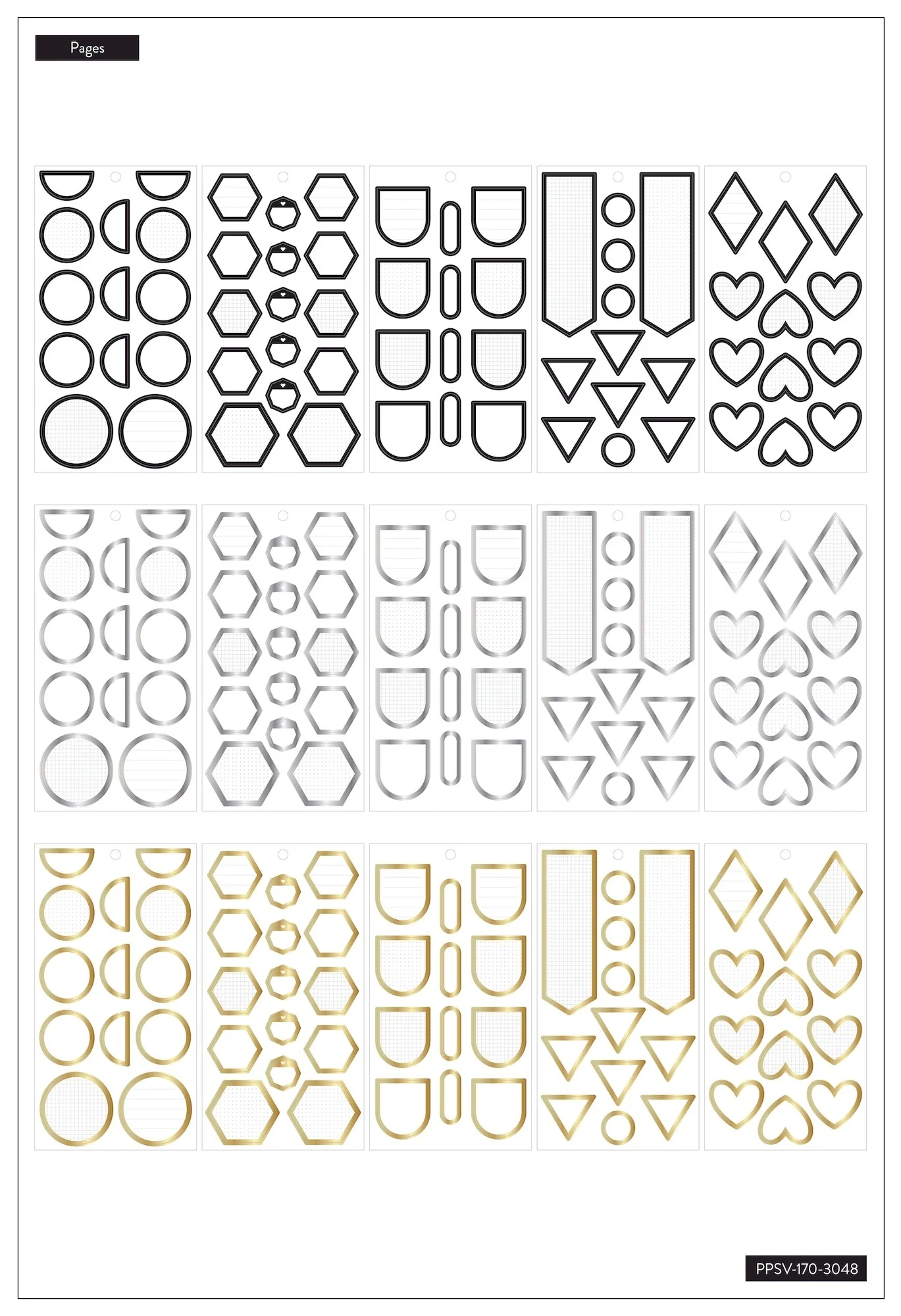 Value Pack Stickers - Colorful Shapes - Image 3