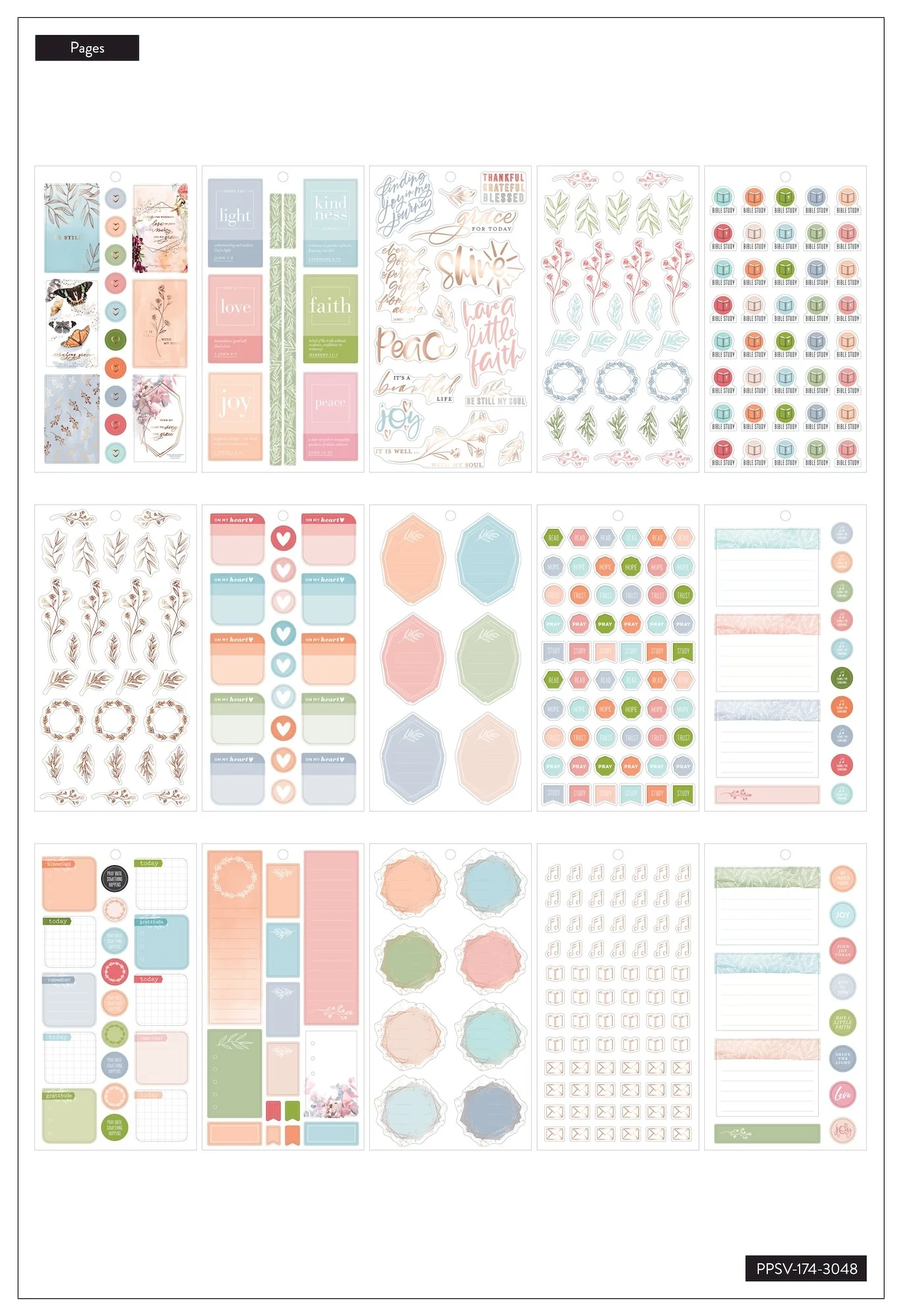 Value Pack Stickers - Faith Be Still - Image 2