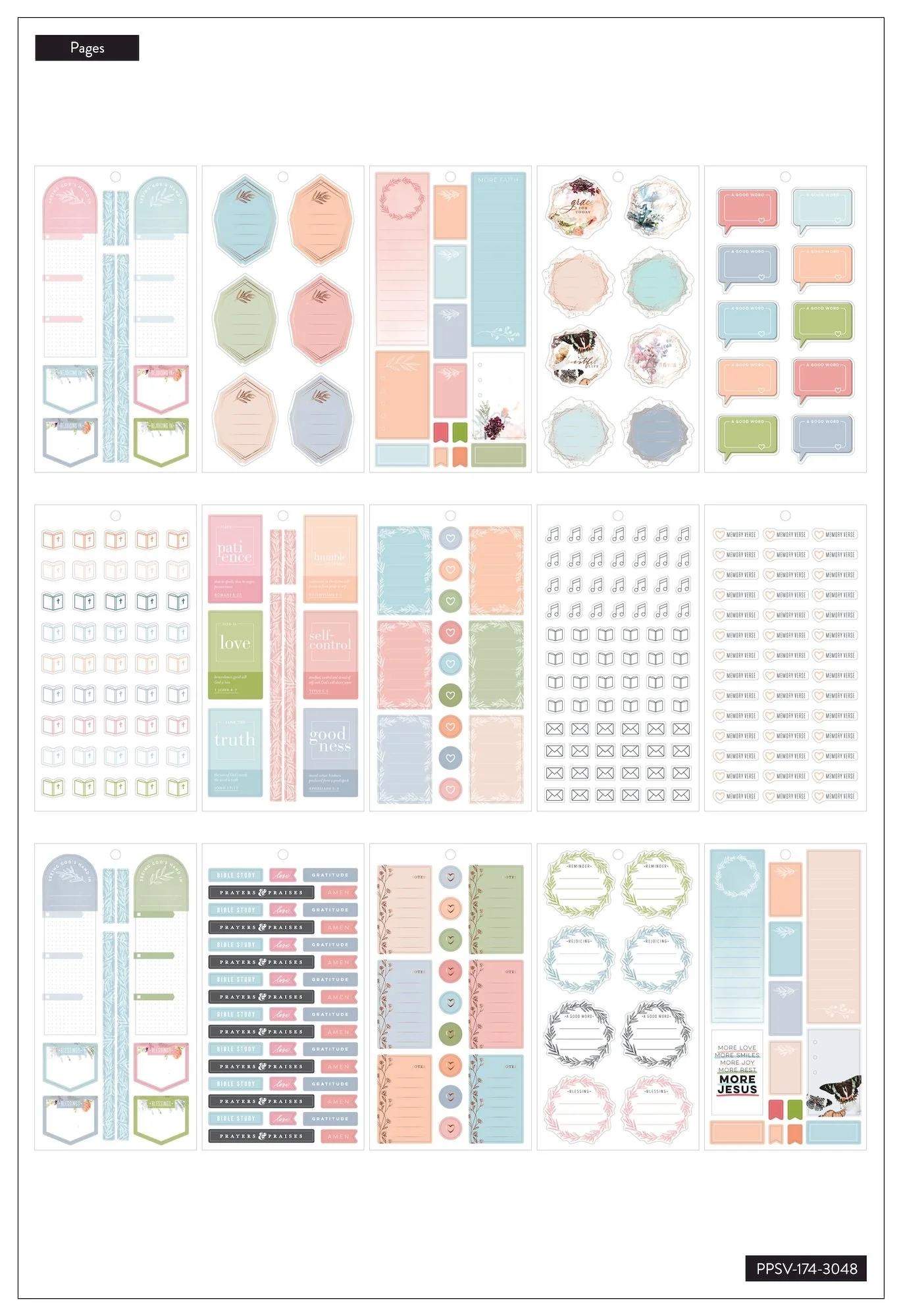 Value Pack Stickers - Faith Be Still - Image 3