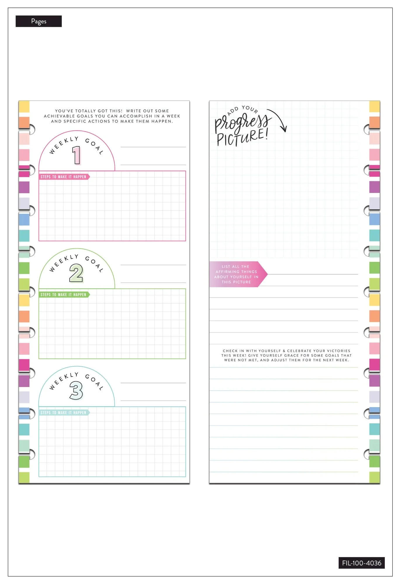 Fitness Filler Paper - Half Sheet - Classic - Image 2